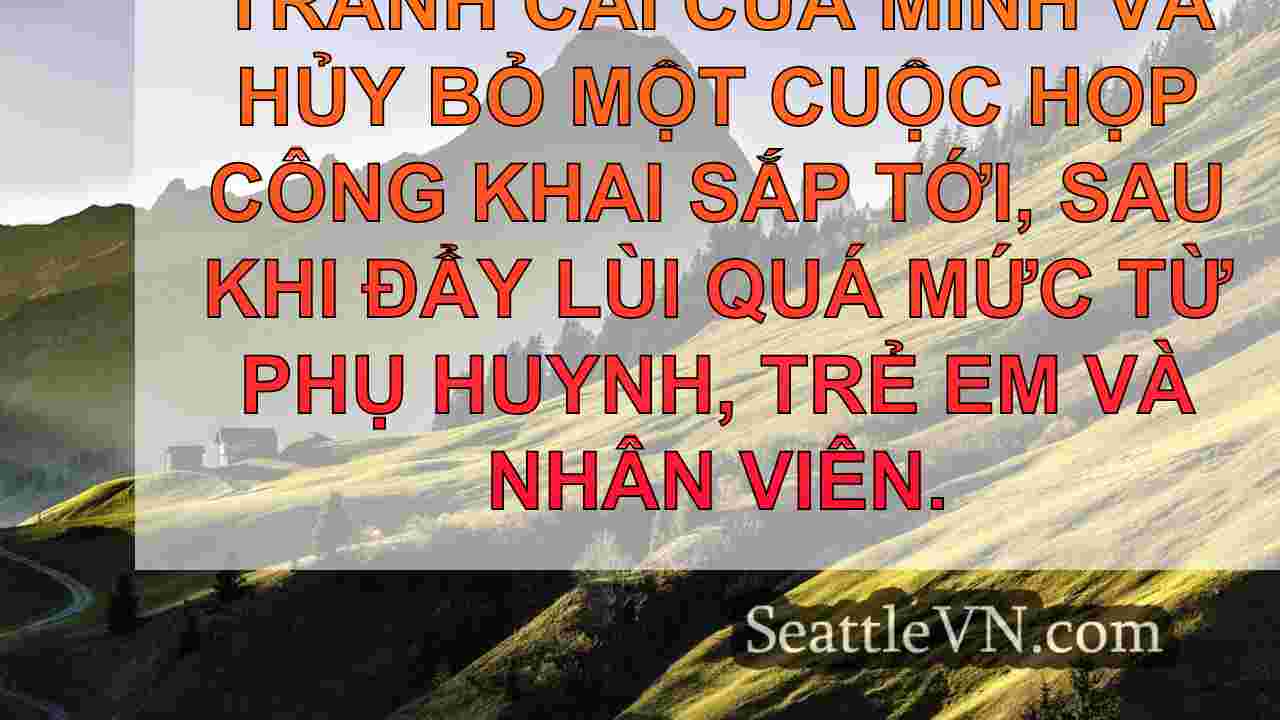 Các trường công lập Seattle làm chậm kế