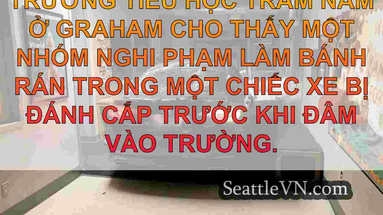 Xe bị đánh cắp vào trường tiểu học ở