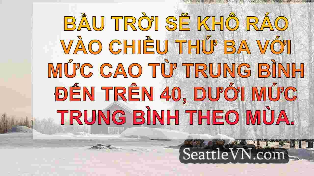 Thời tiết Seattle: Tuần lễ du lịch