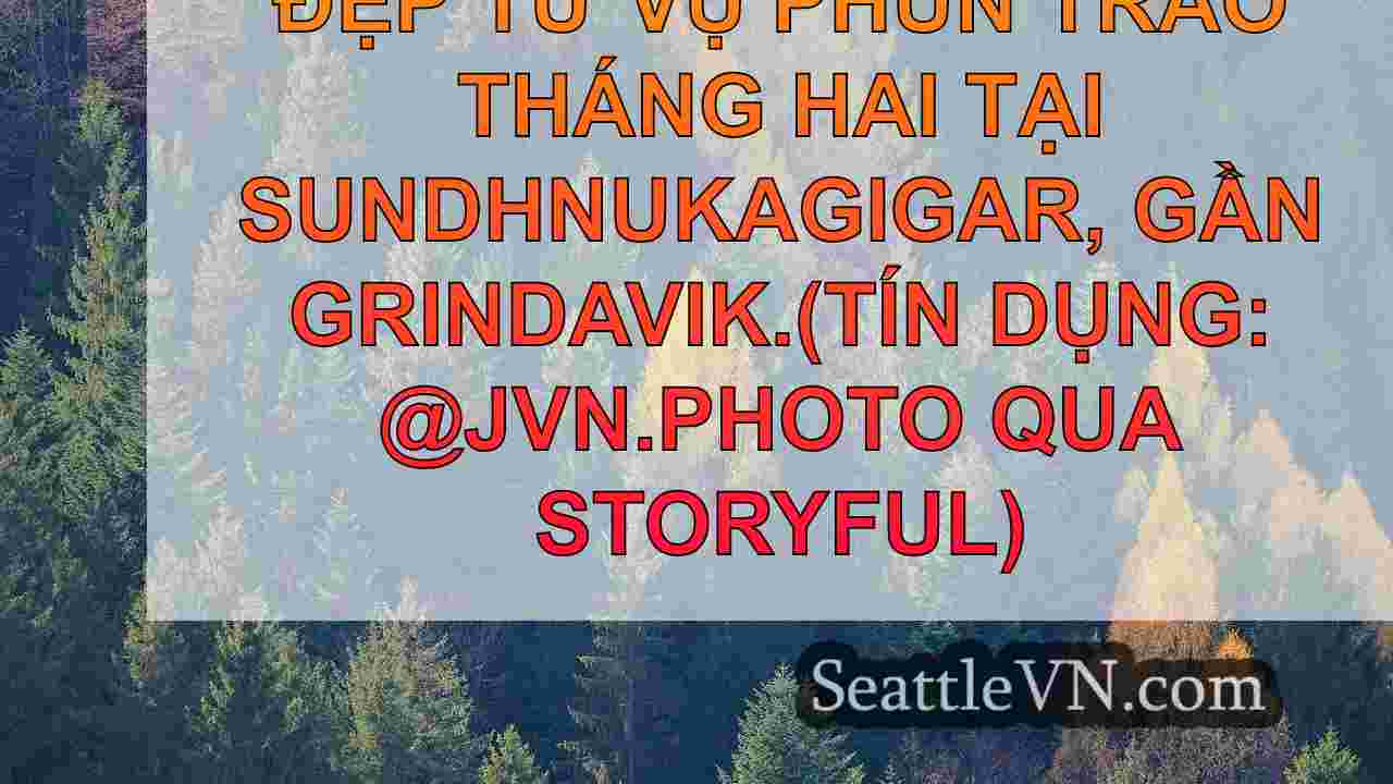 Người quay phim người Iceland bắt được