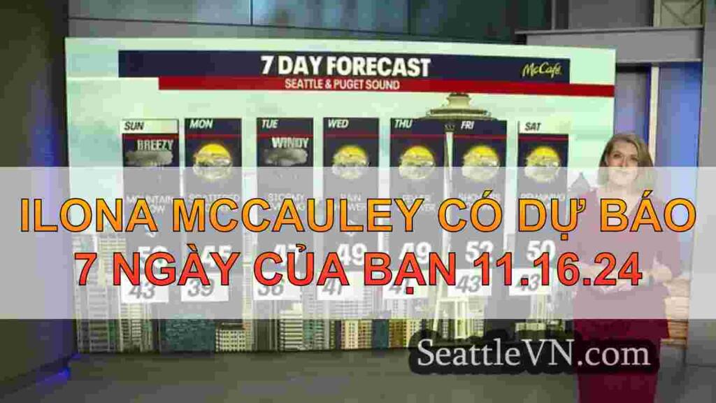 Thời tiết Seattle: Bão khu vực âm thanh