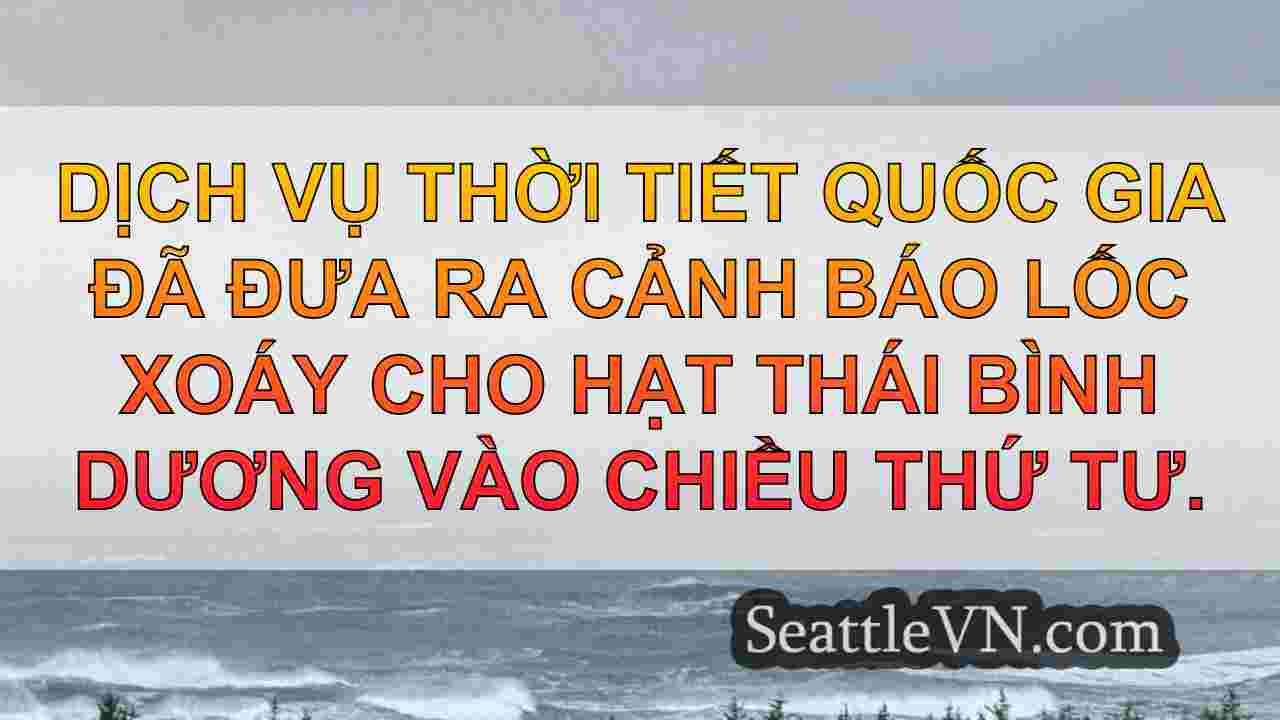 Waterspout nhắc nhở cảnh báo Tornado