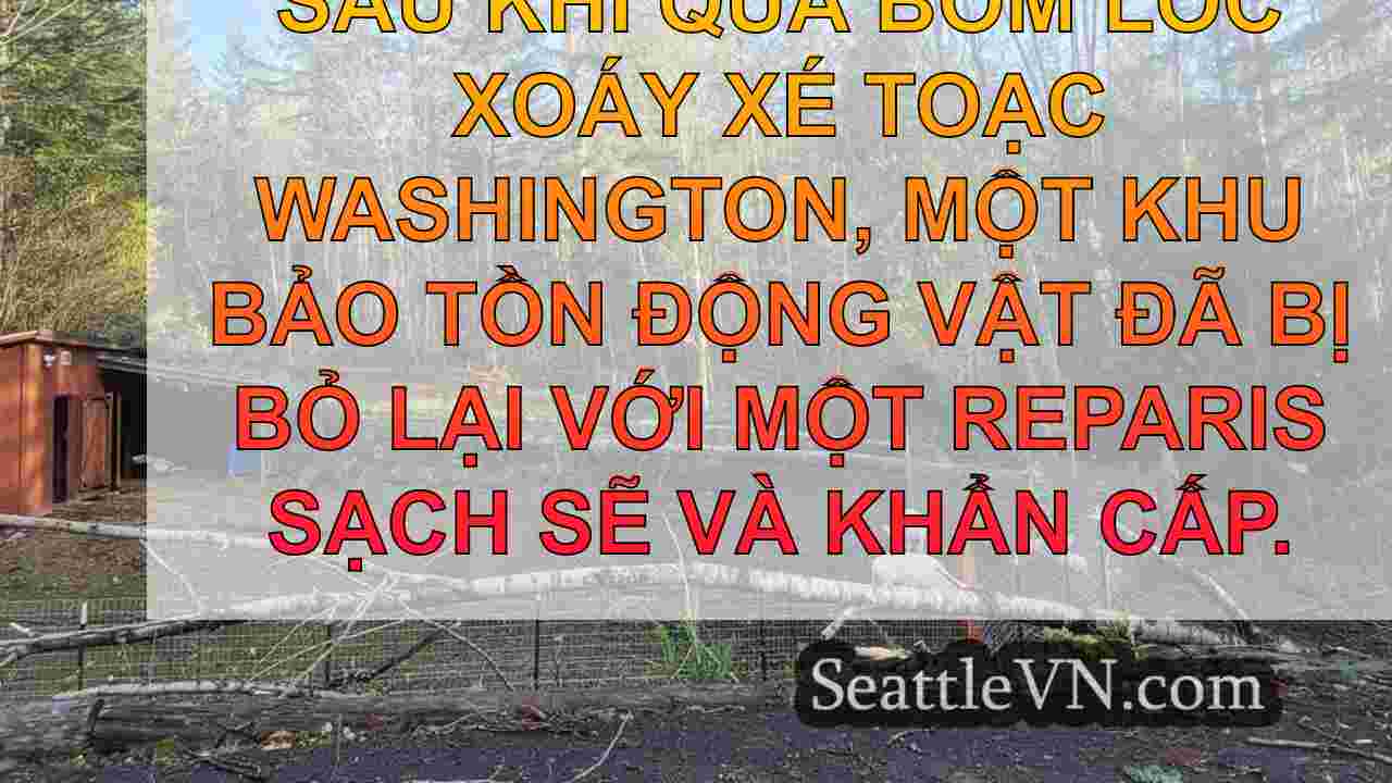 Storm rời khỏi khu bảo tồn động vật mà