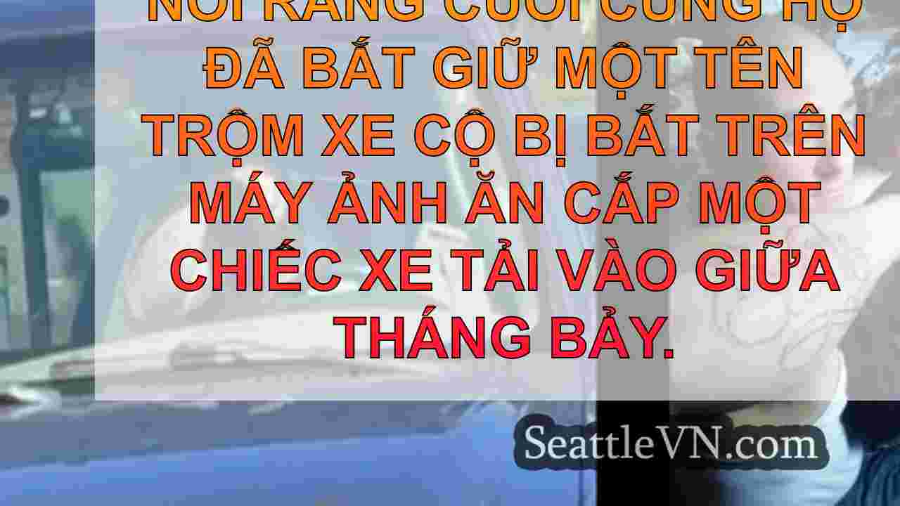 Cảnh sát Renton nói rằng 'Thief xe hơi