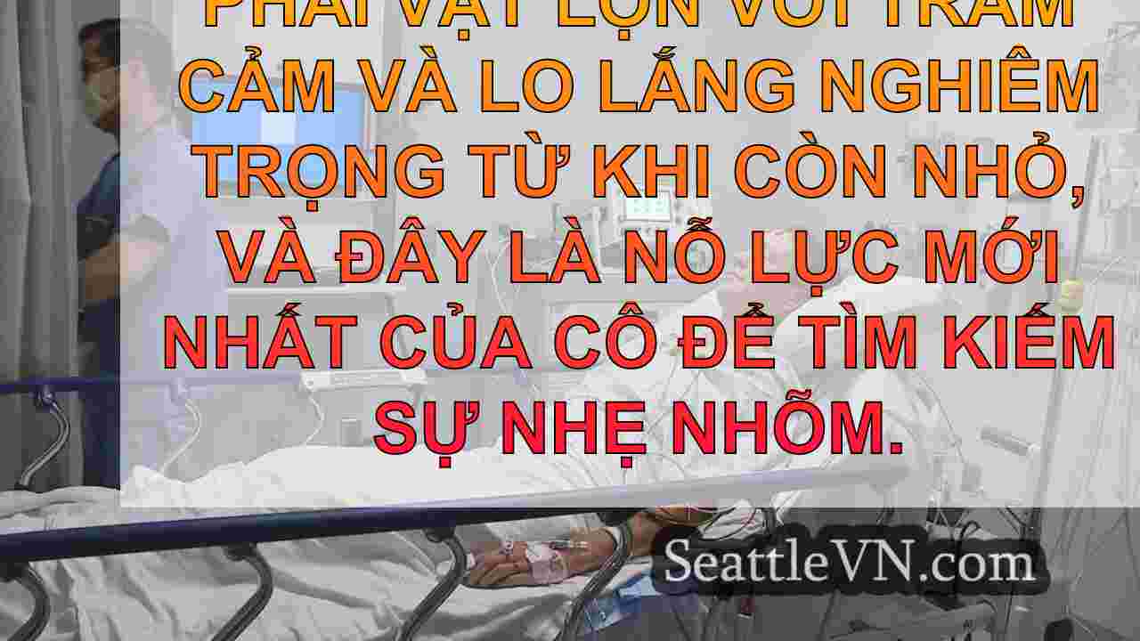 Người phụ nữ tìm thấy sự giảm trầm cảm