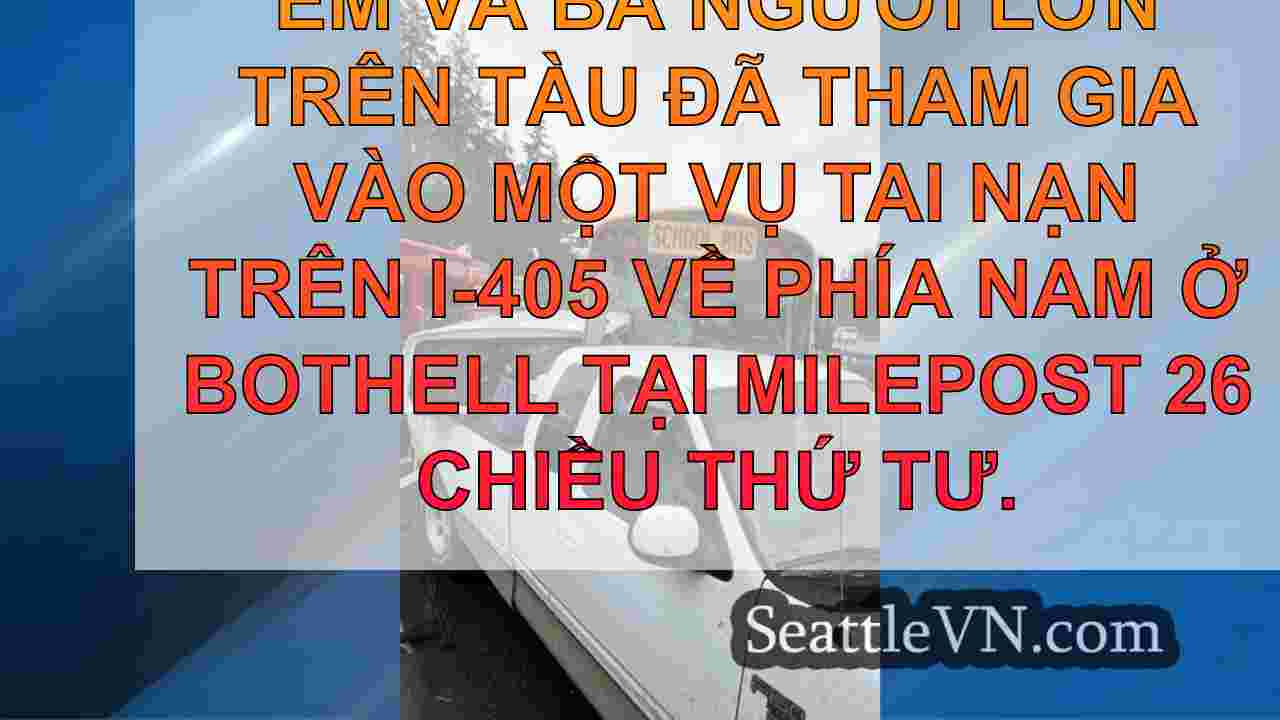 Xe buýt trường học với 20 đứa trẻ trên