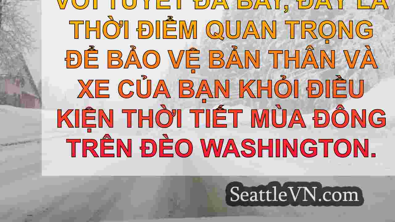 Người lái xe WA khuyến khích chuẩn bị