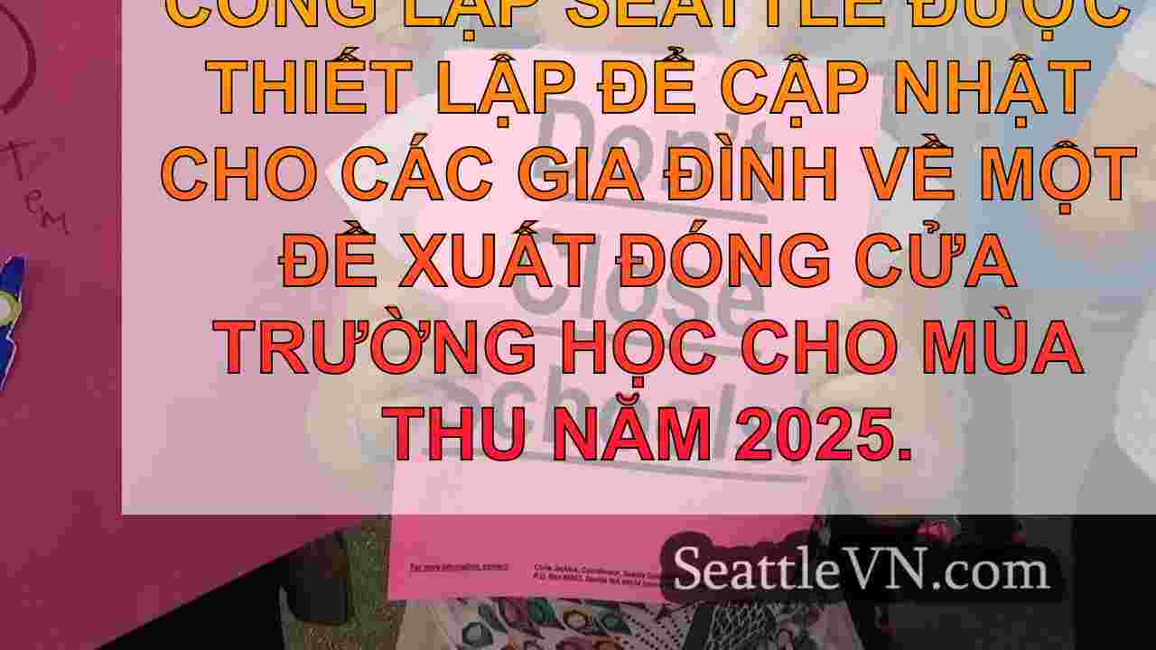 Phụ huynh Seattle tập hợp chống lại đề