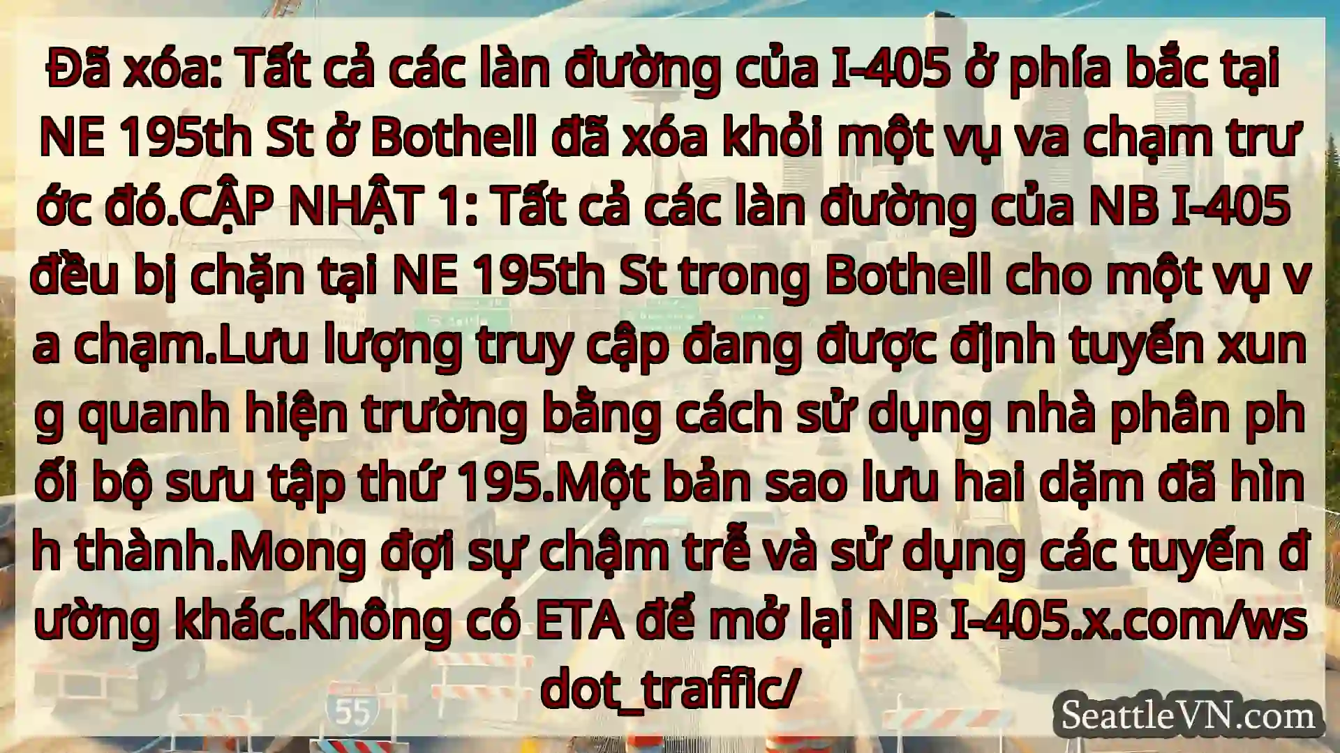 Tin tức Vận tải Seattle Đã xóa: Tất cả các làn đường của