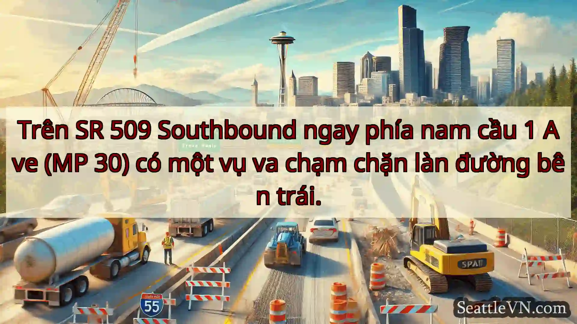 Tin tức Vận tải Seattle Trên SR 509 Southbound ngay phía