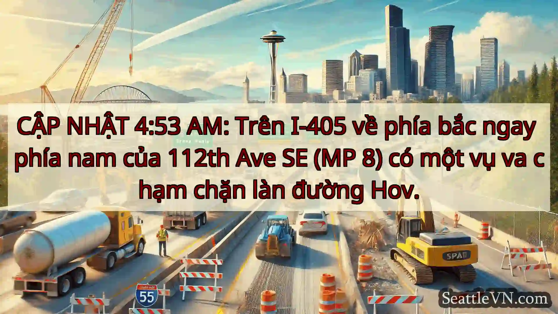 Tin tức Vận tải Seattle CẬP NHẬT 4:53 AM: Trên I-405 về