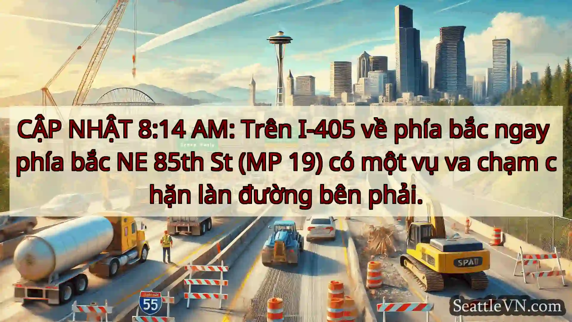 Tin tức Vận tải Seattle CẬP NHẬT 8:14 AM: Trên I-405 về