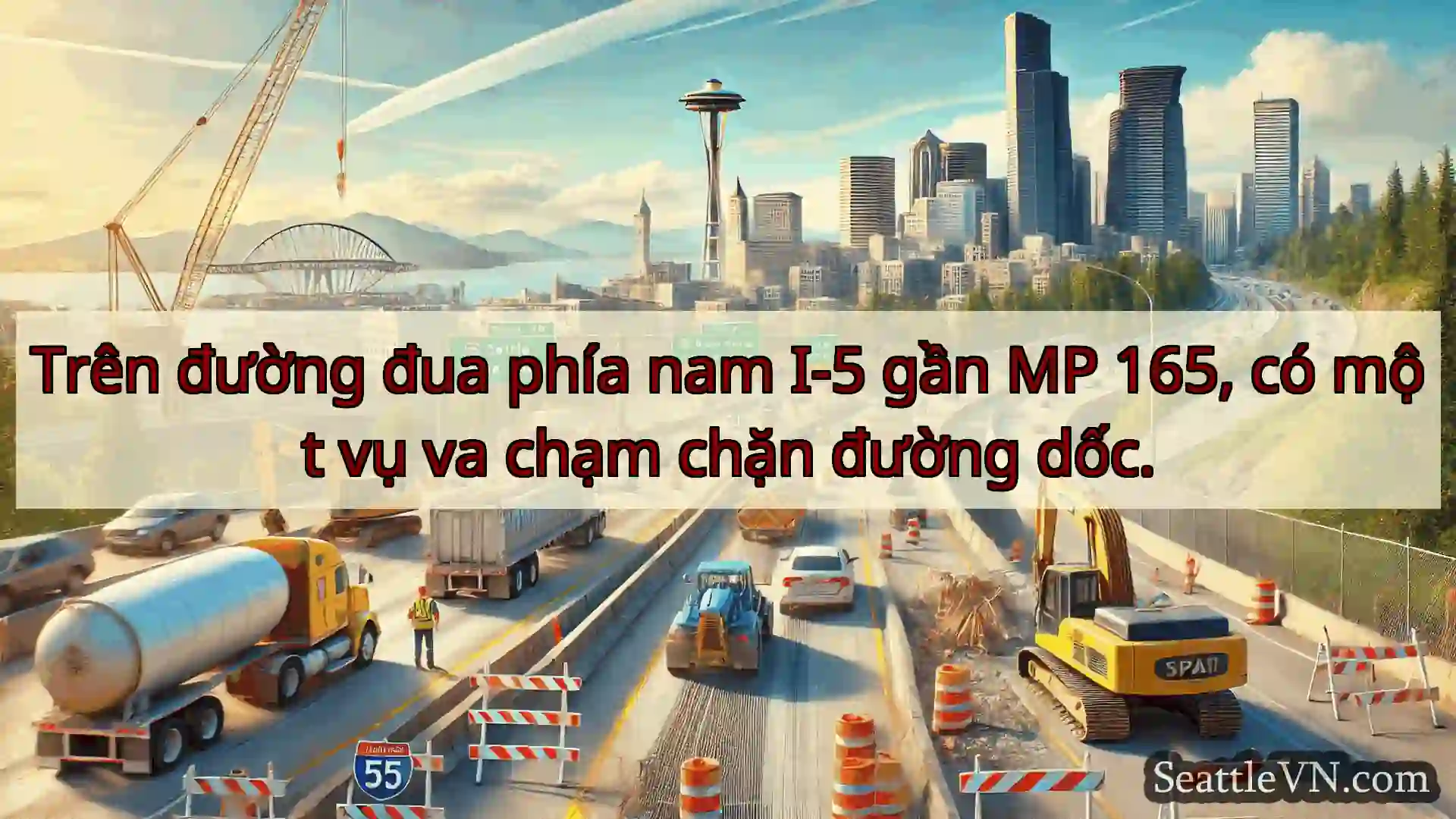 Tin tức Vận tải Seattle Trên đường đua phía nam I-5 gần MP