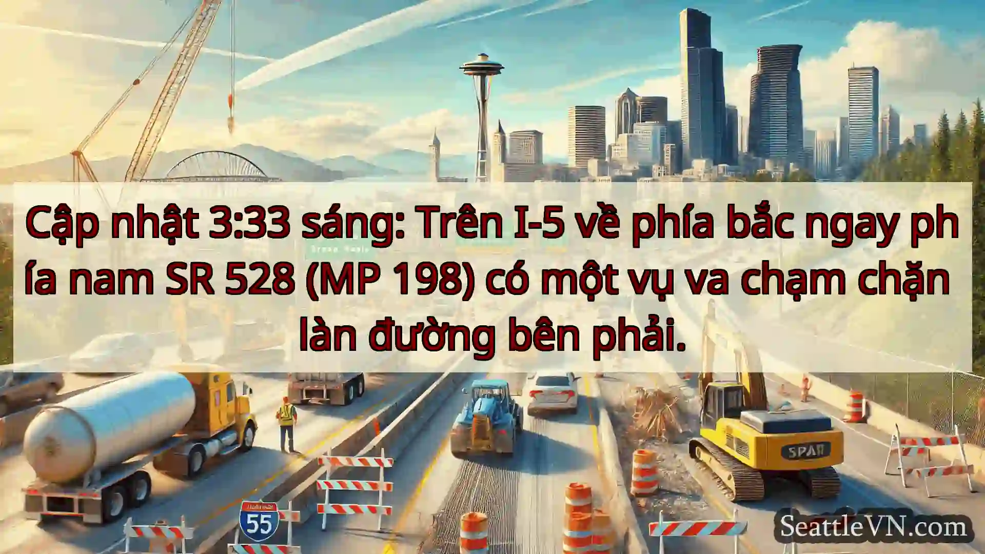 Tin tức Vận tải Seattle Cập nhật 3:33 sáng: Trên I-5 về