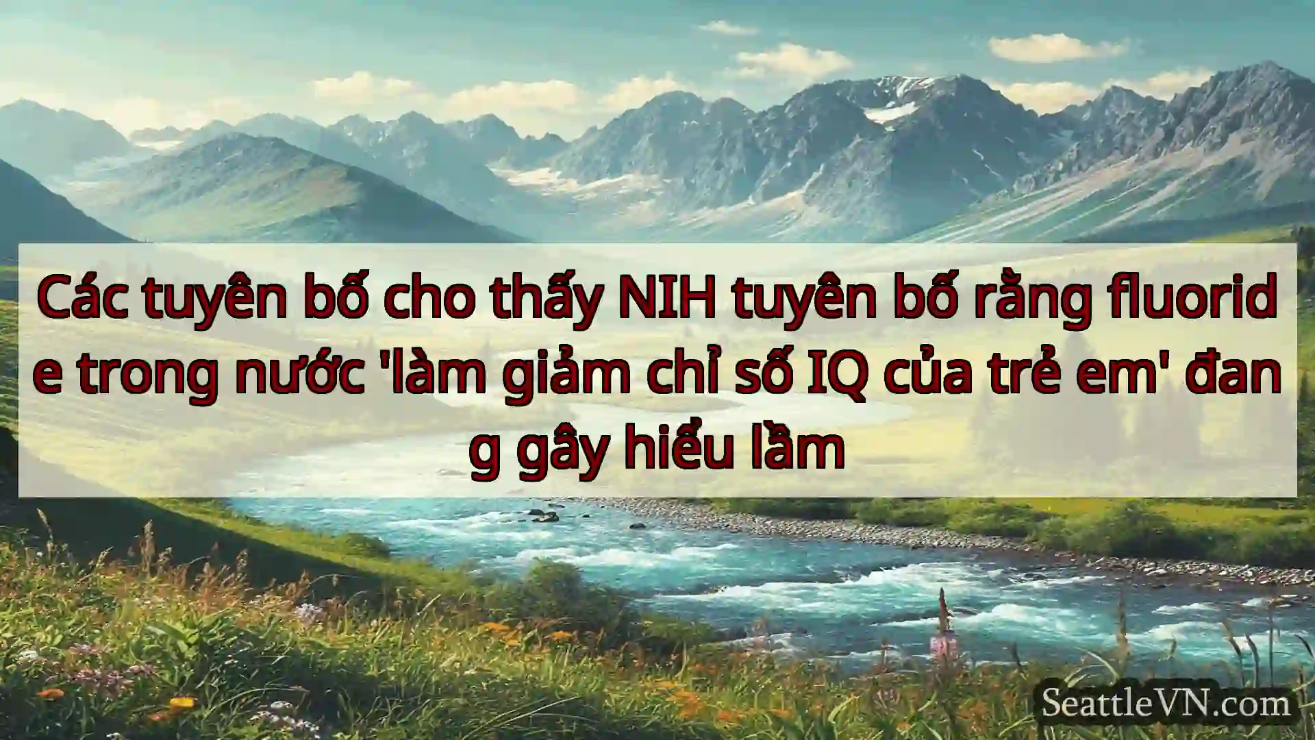 tin tức seattle Các tuyên bố cho thấy NIH tuyên bố