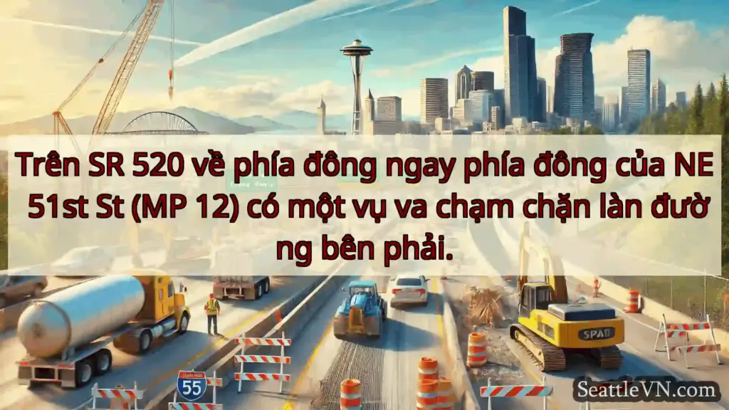 Tin tức Vận tải Seattle Trên SR 520 về phía đông ngay phía