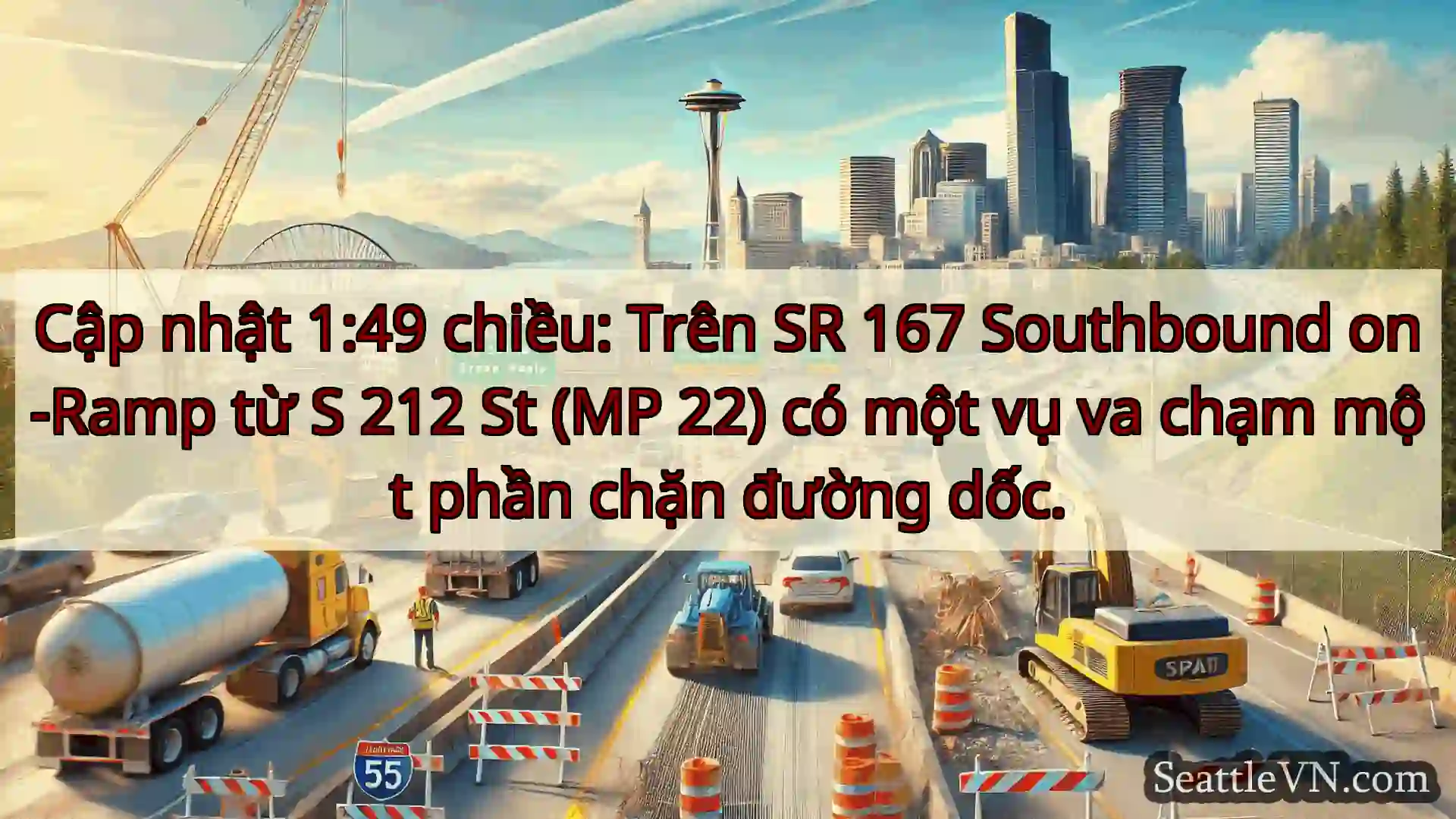 Tin tức Vận tải Seattle Cập nhật 1:49 chiều: Trên SR 167