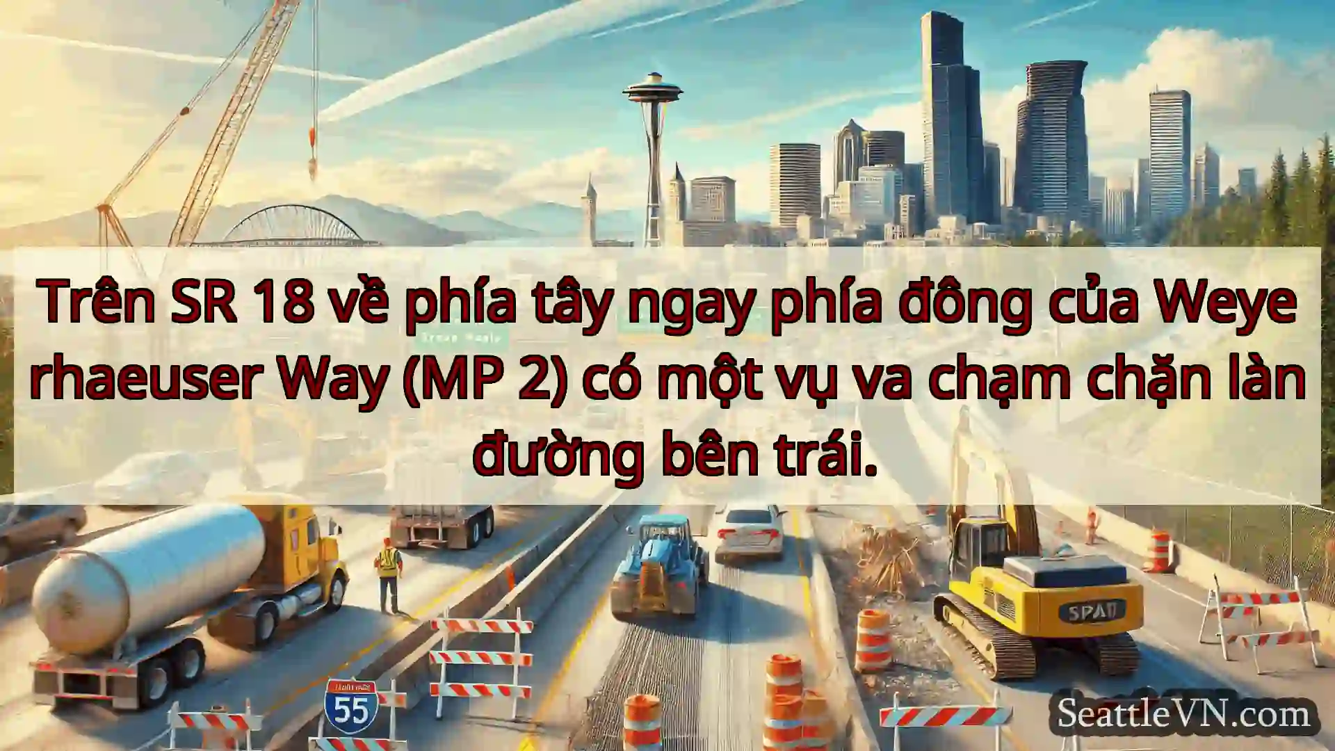 Tin tức Vận tải Seattle Trên SR 18 về phía tây ngay phía