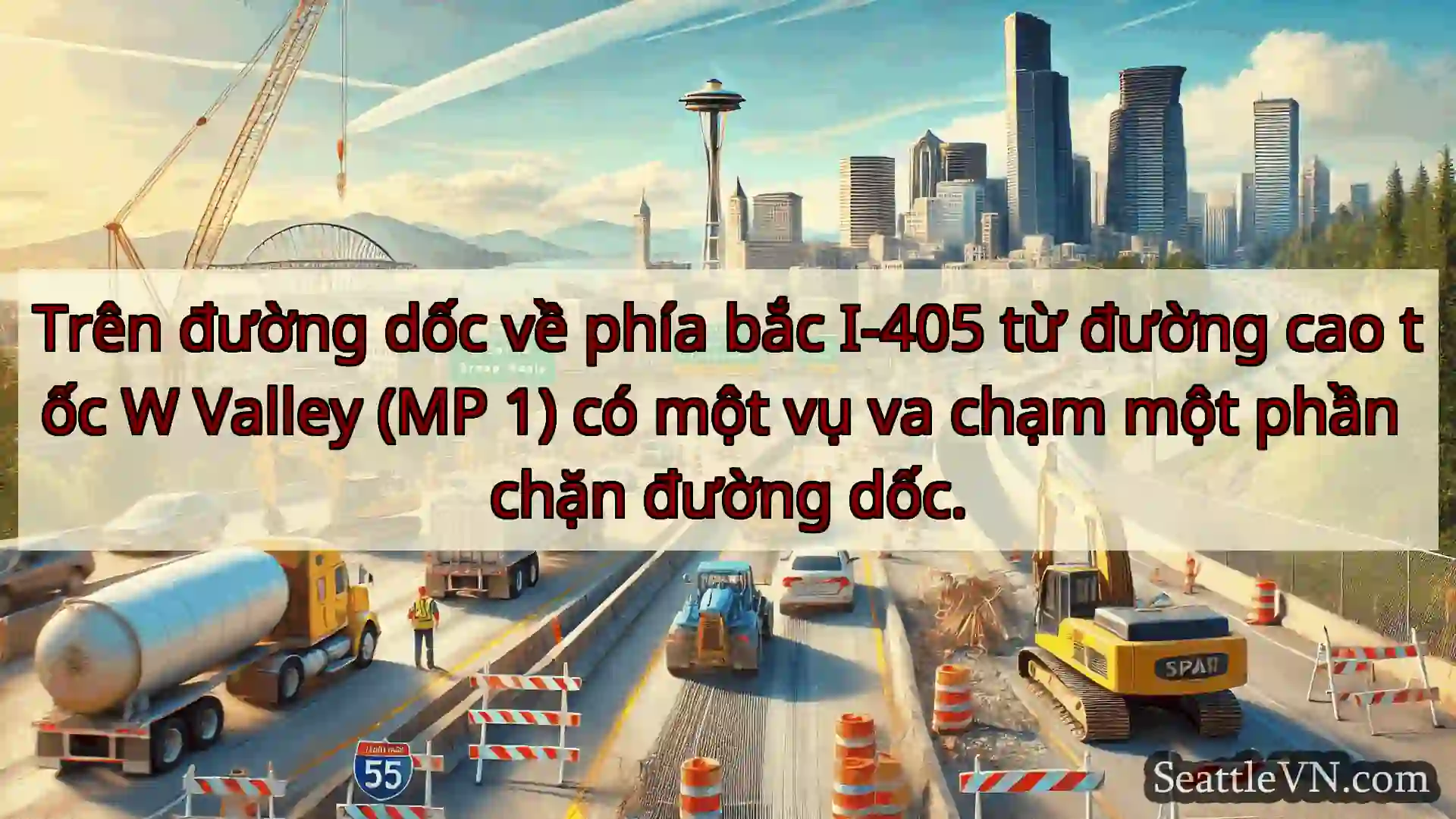 Tin tức Vận tải Seattle Trên đường dốc về phía bắc I-405