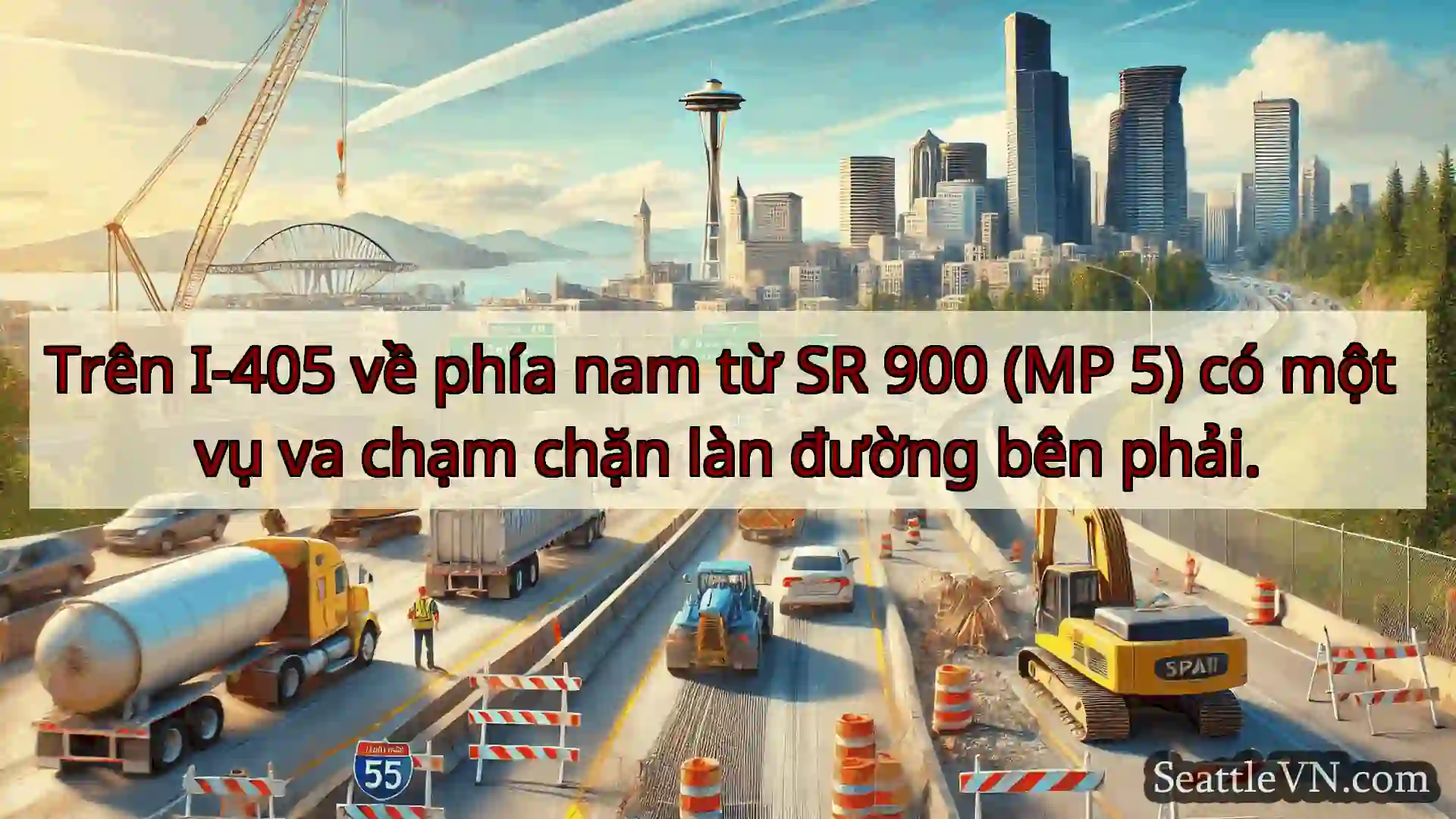 Tin tức Vận tải Seattle Trên I-405 về phía nam từ SR 900