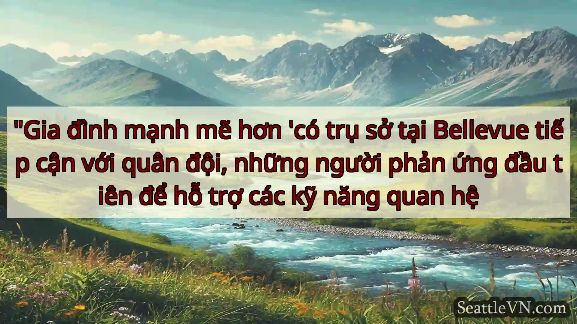 tin tức seattle Gia đình mạnh mẽ hơn 'có trụ sở