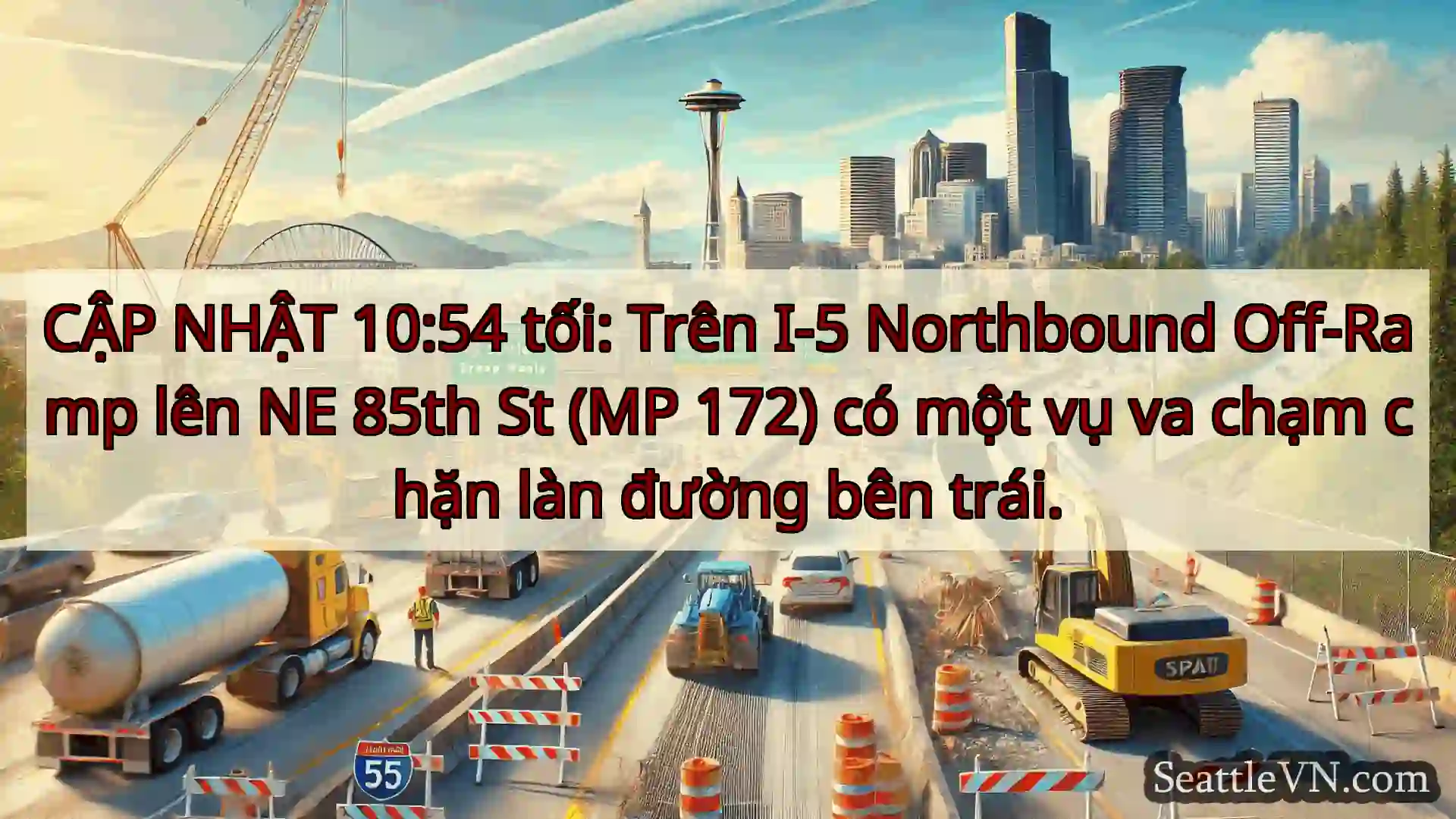 Tin tức Vận tải Seattle CẬP NHẬT 10:54 tối: Trên I-5