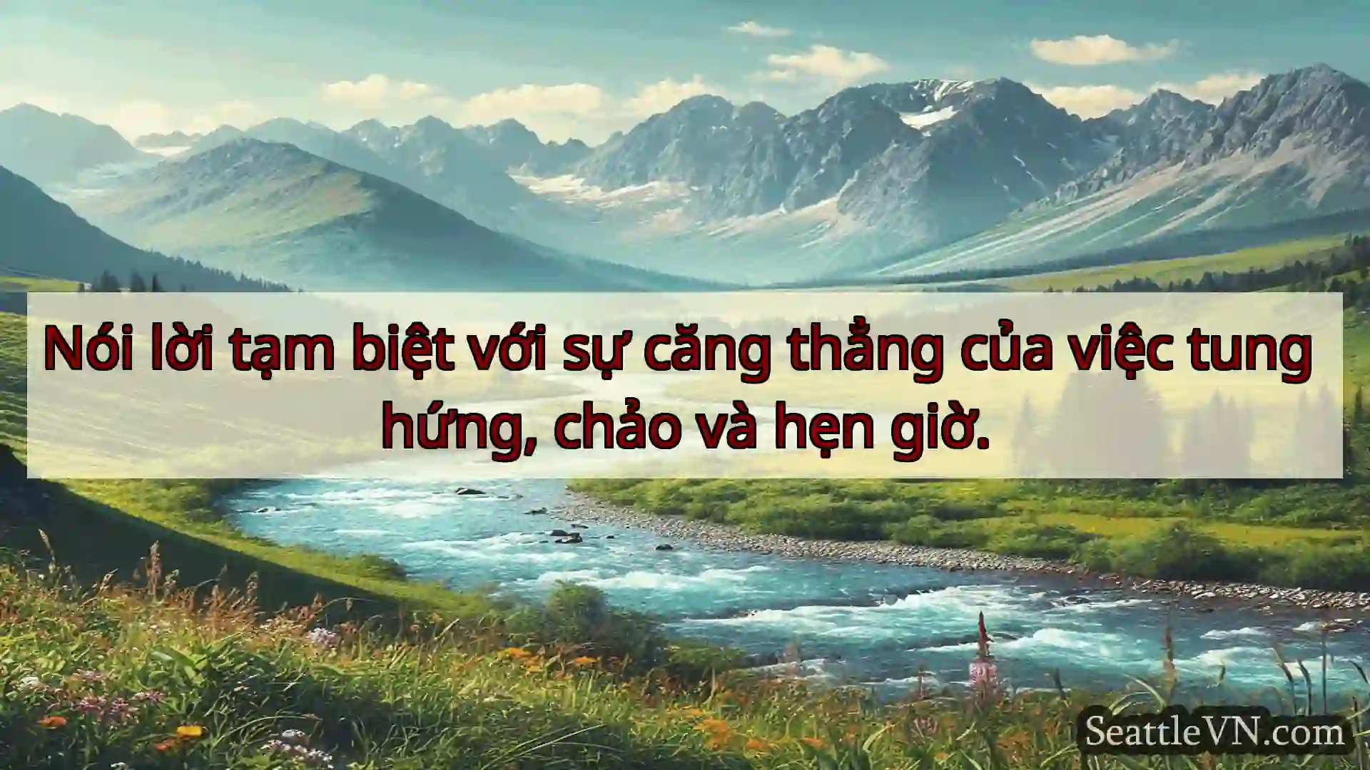 tin tức seattle Nói lời tạm biệt với sự căng thẳng