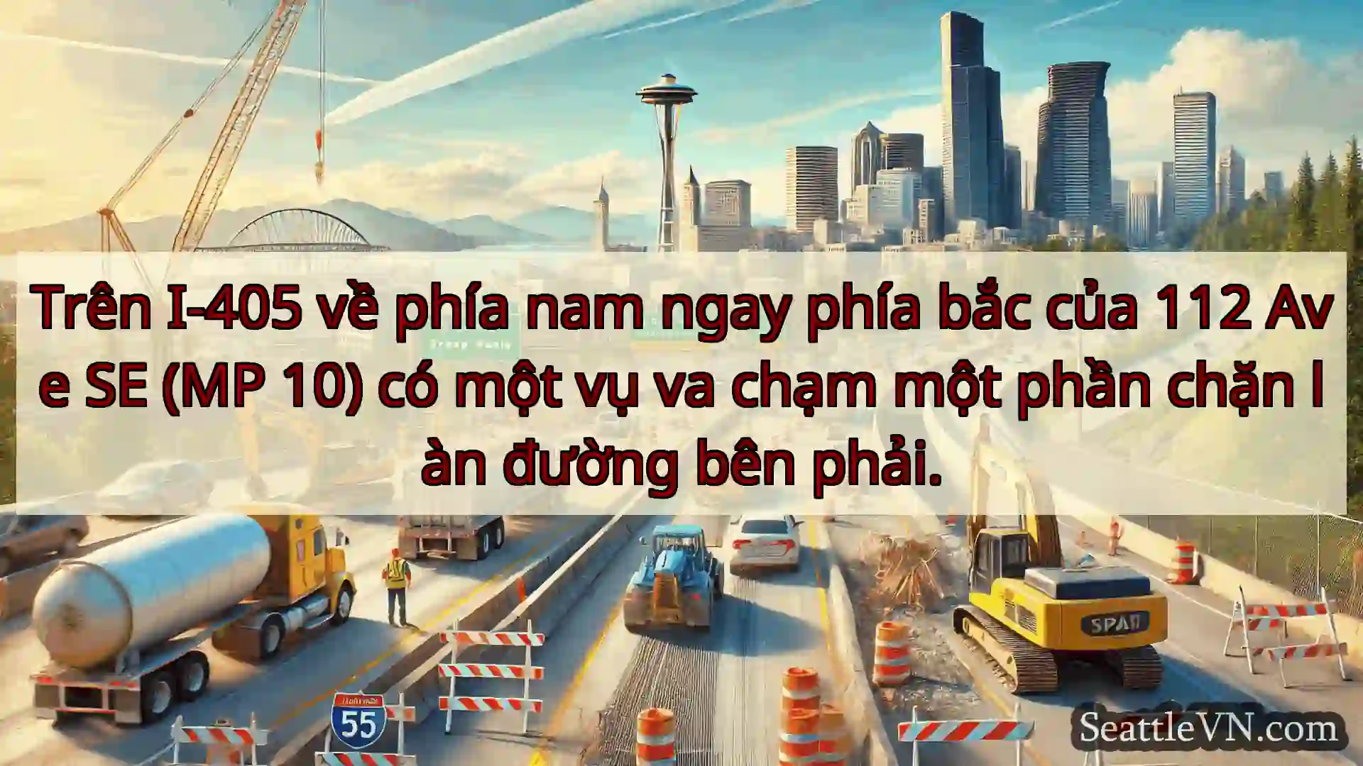 Tin tức Vận tải Seattle Trên I-405 về phía nam ngay phía