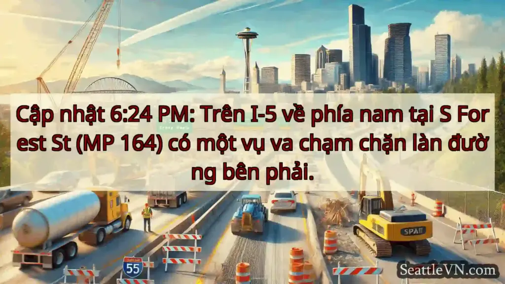 Tin tức Vận tải Seattle Cập nhật 6:24 PM: Trên I-5 về phía