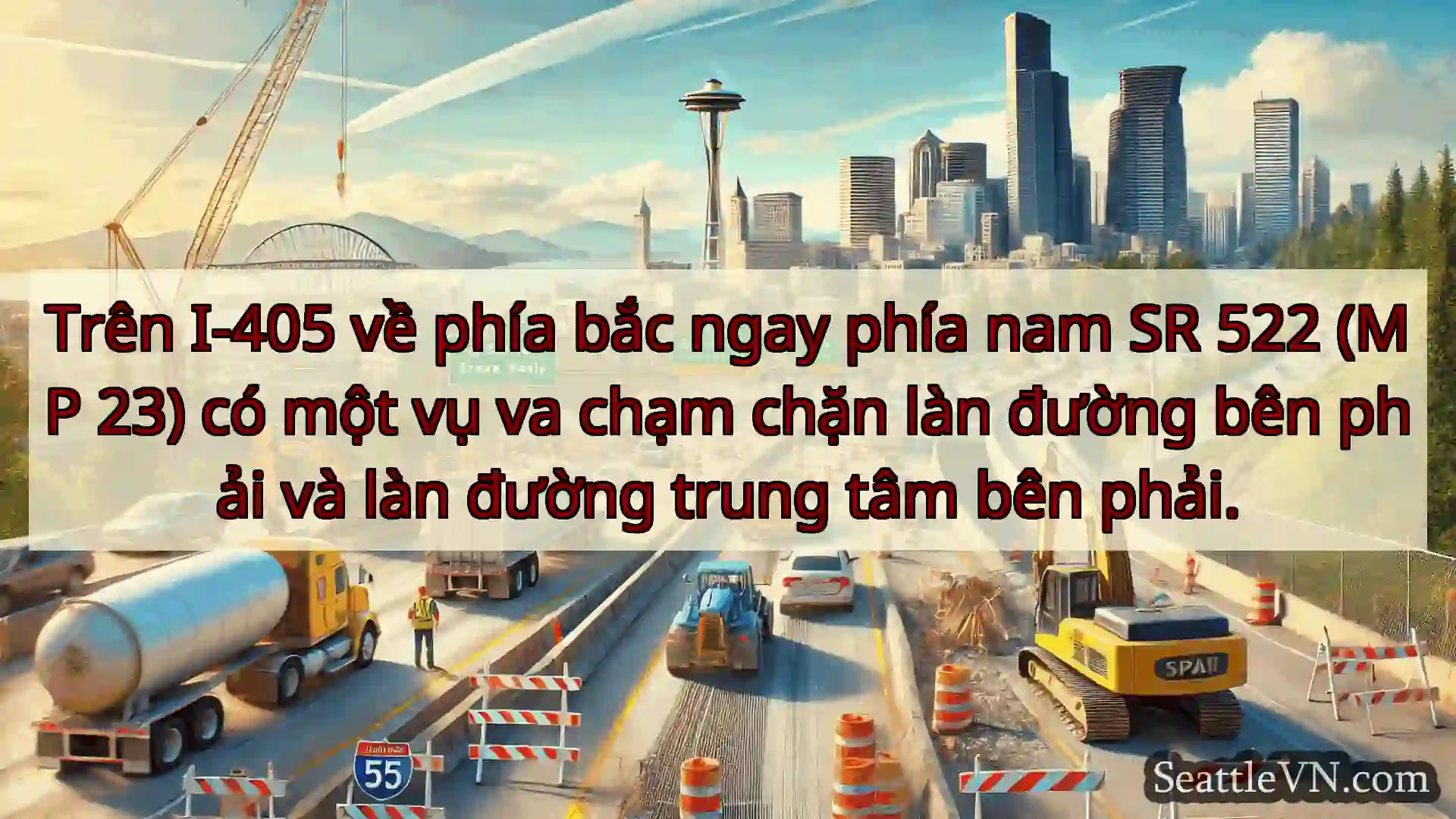 Tin tức Vận tải Seattle Trên I-405 về phía bắc ngay phía