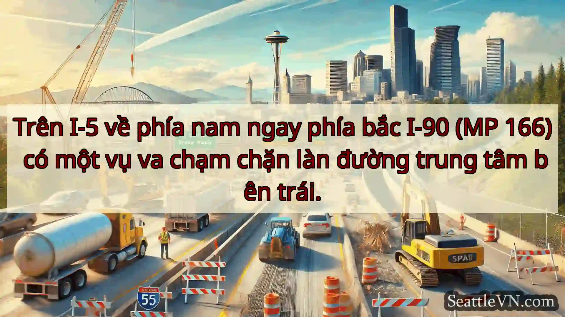 Tin tức Vận tải Seattle Trên I-5 về phía nam ngay phía bắc