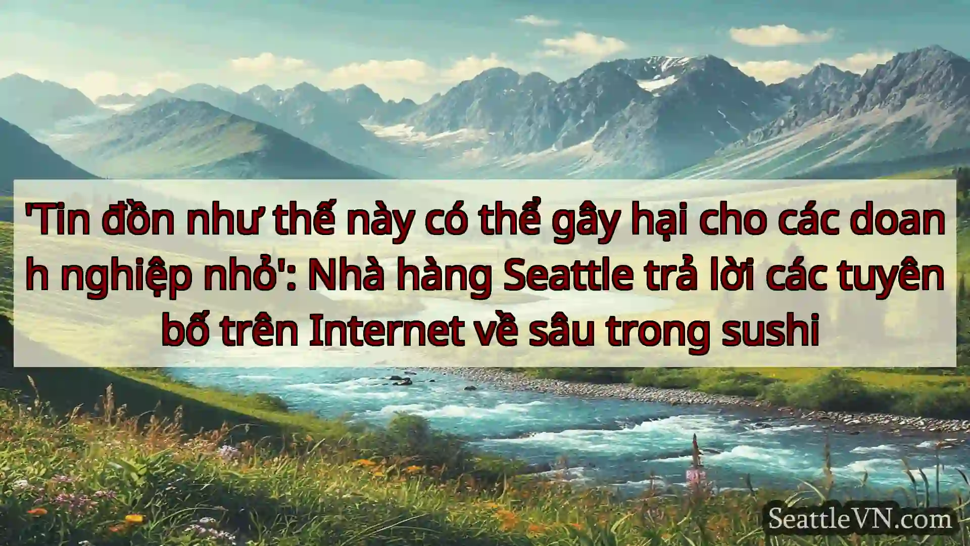 tin tức seattle 'Tin đồn như thế này có thể gây