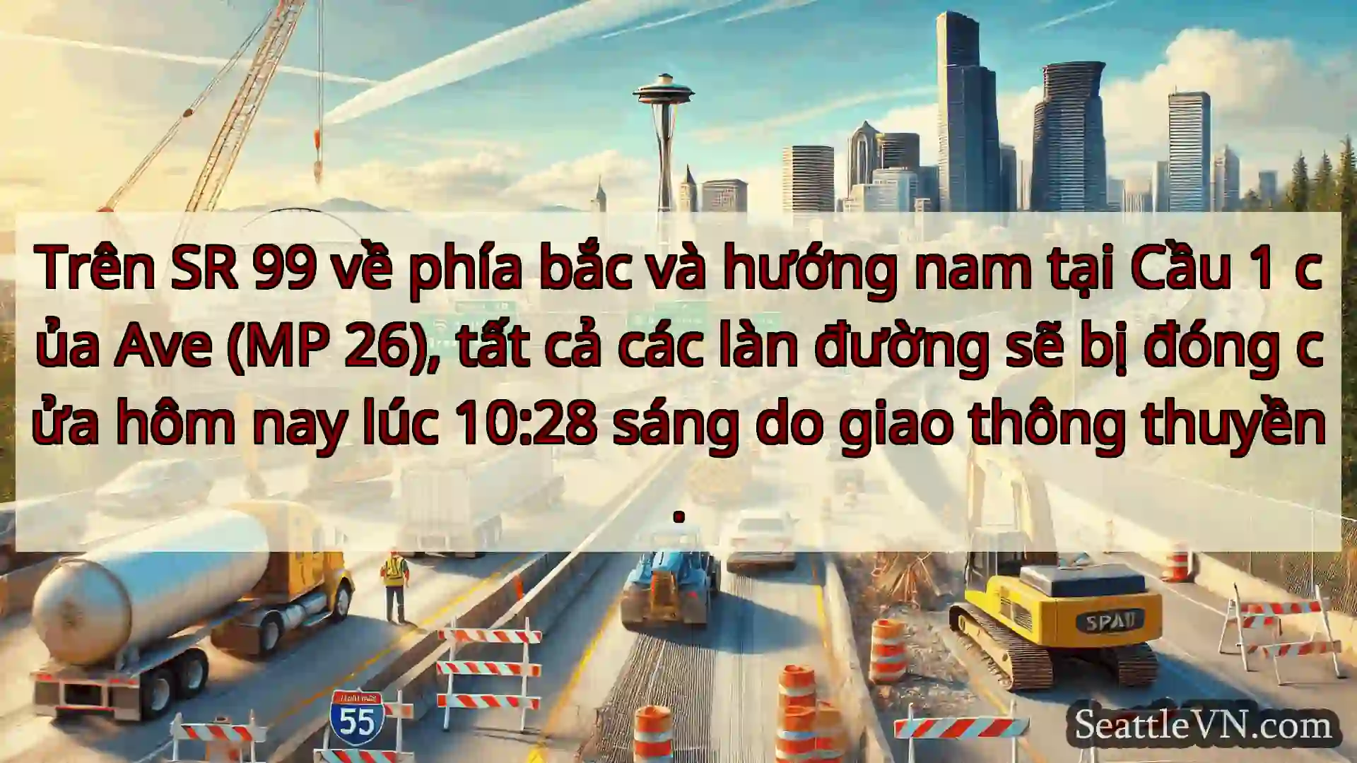 Tin tức Vận tải Seattle Trên SR 99 về phía bắc và hướng
