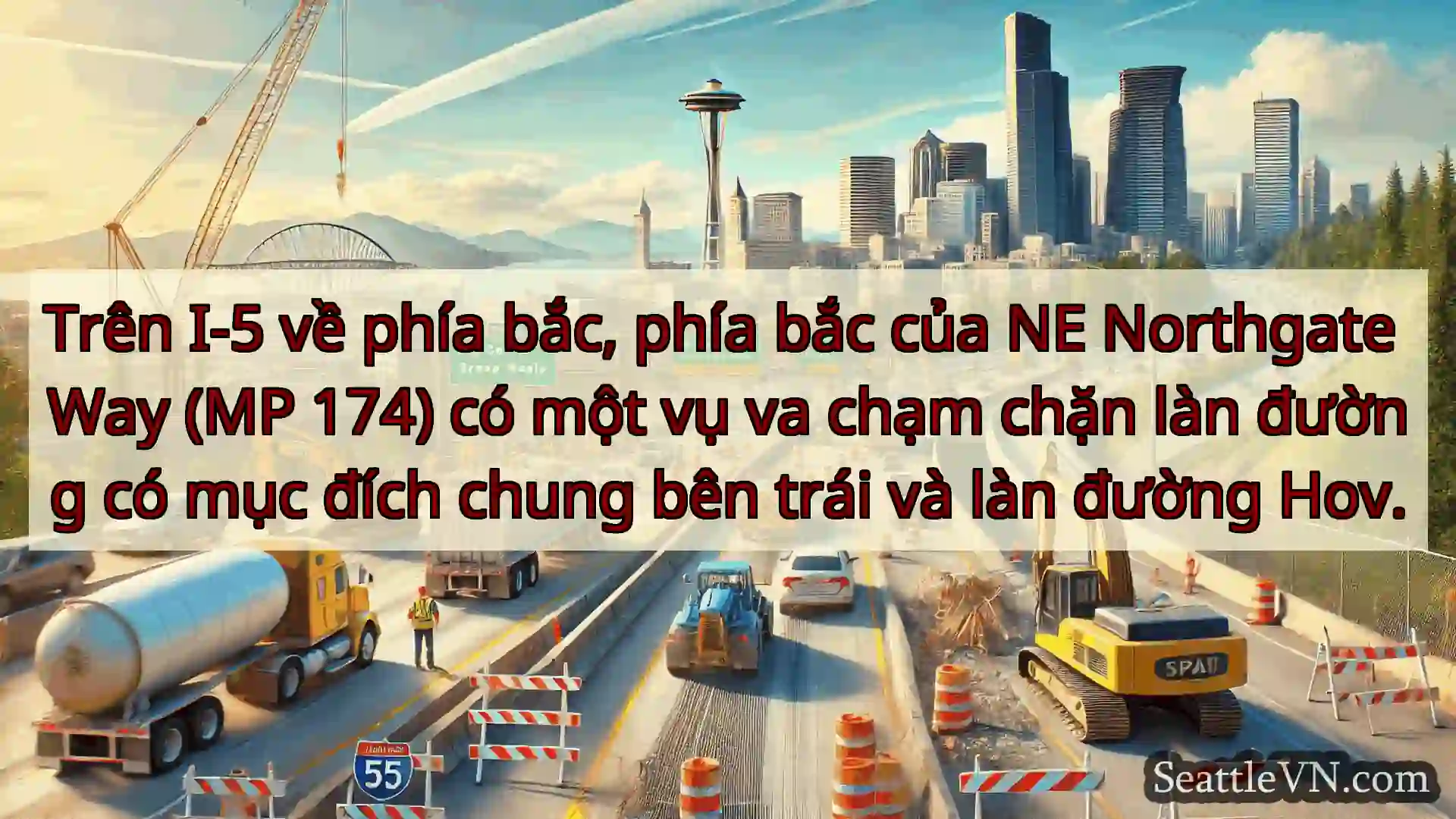 Tin tức Vận tải Seattle Trên I-5 về phía bắc, phía bắc của