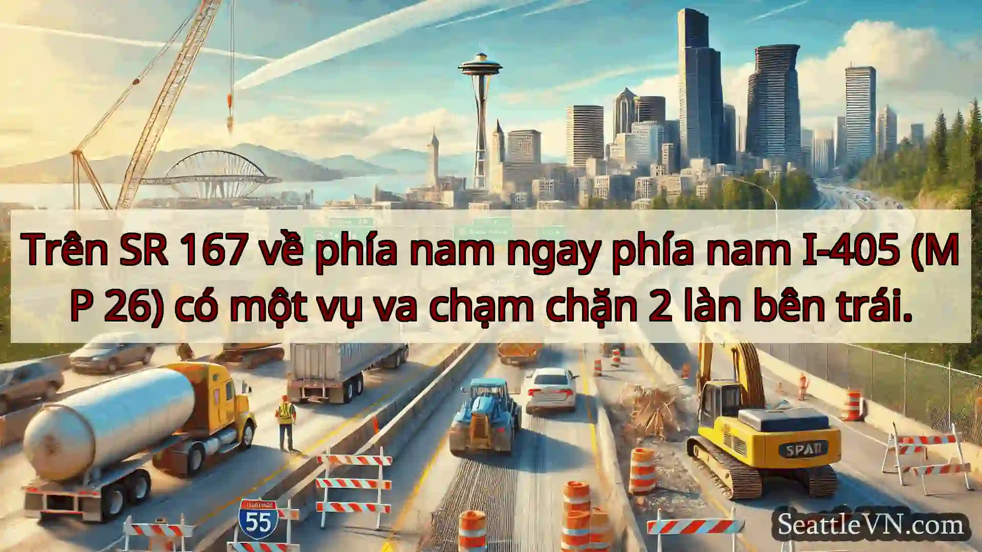 Tin tức Vận tải Seattle Trên SR 167 về phía nam ngay phía