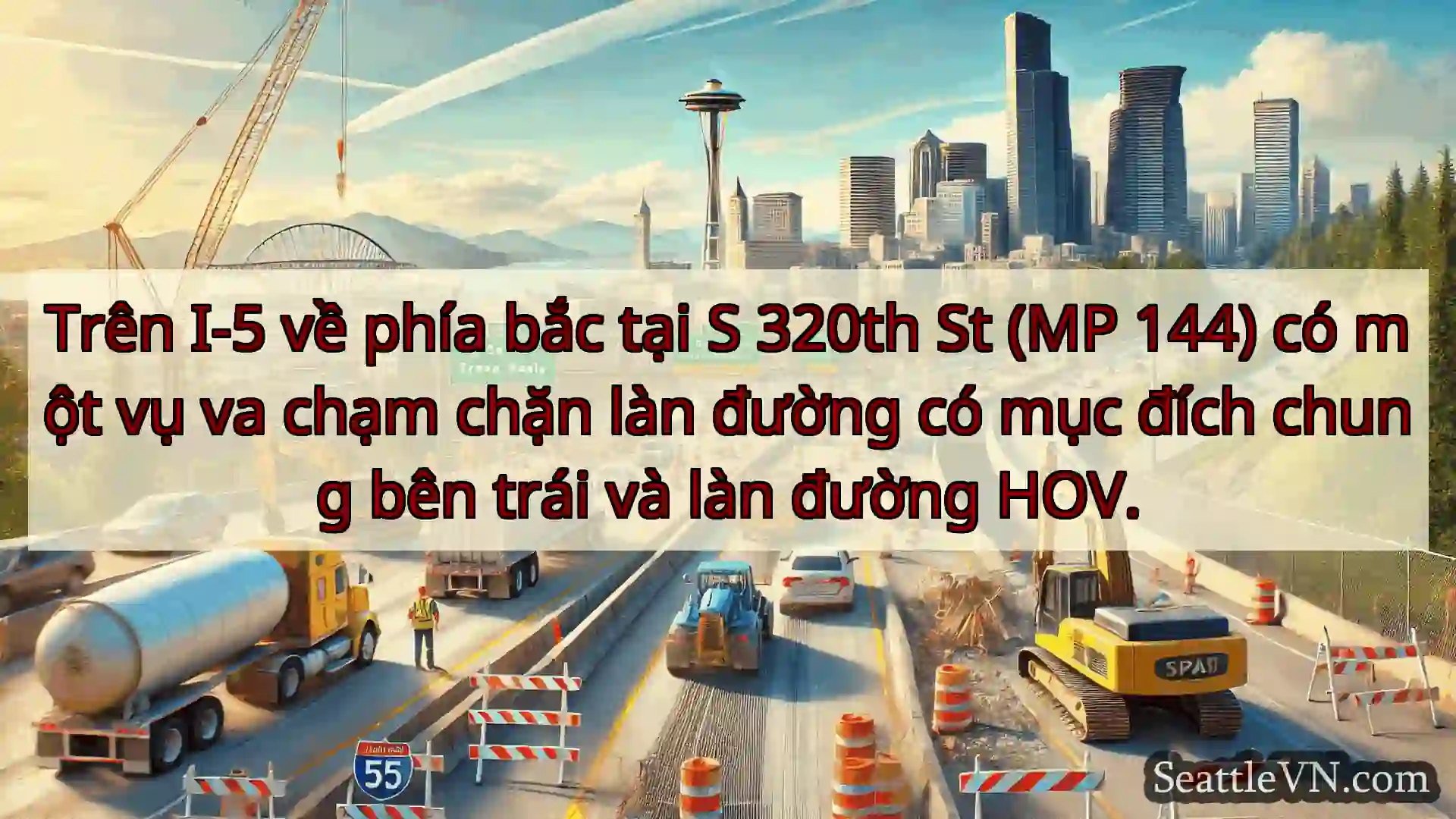 Tin tức Vận tải Seattle Trên I-5 về phía bắc tại S 320th