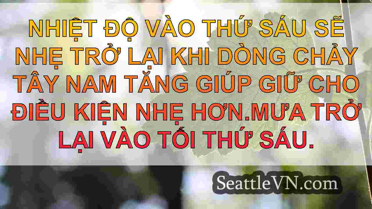 Seattle Weather: Mưa lớn trở lại sớm