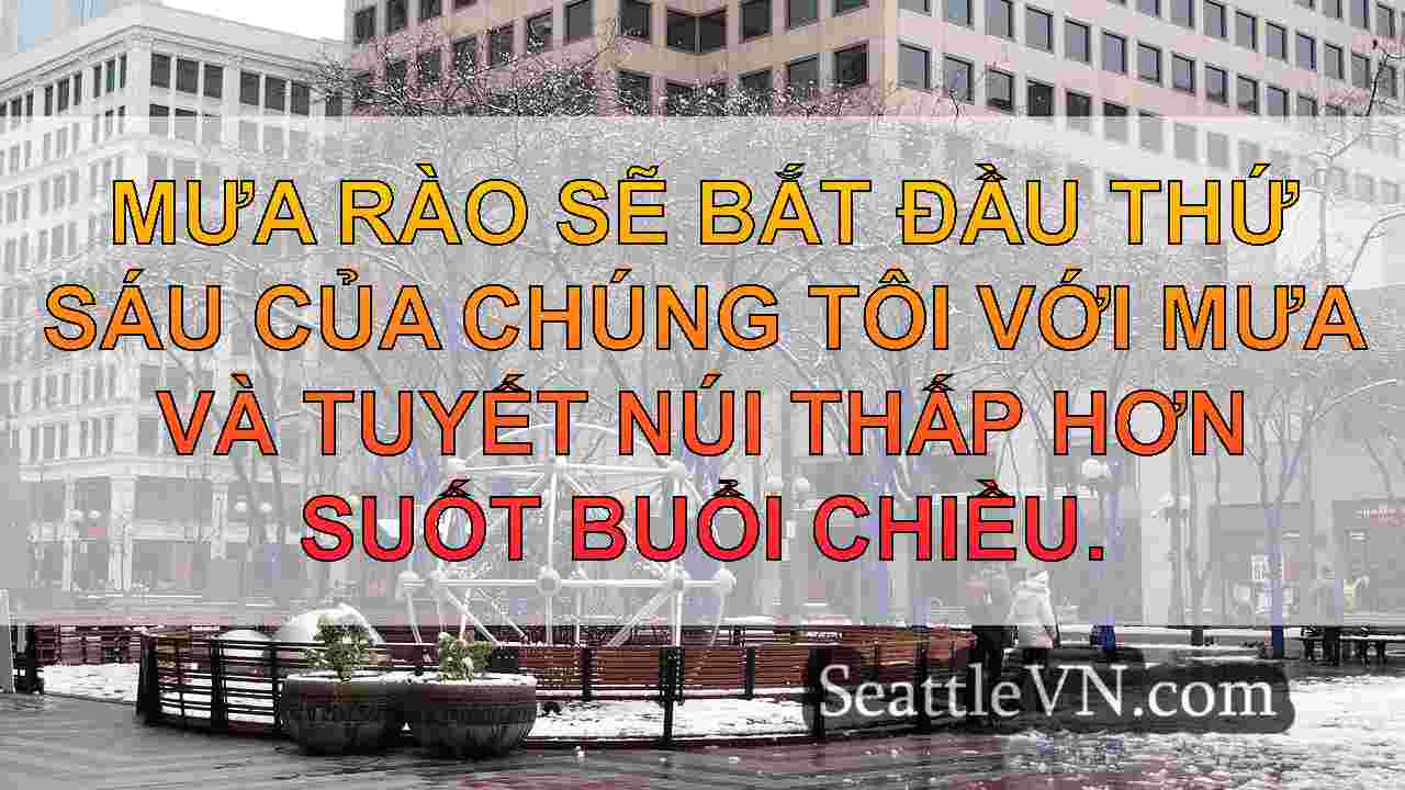 Seattle Weather: Mưa và gió gió đến tối