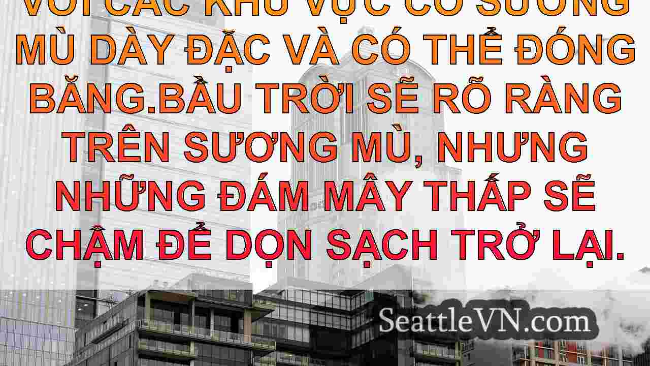 Seattle Weather: Mưa trở lại vào cuối