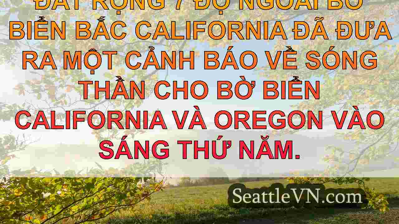 Cảnh báo sóng thần đã được ban hành cho
