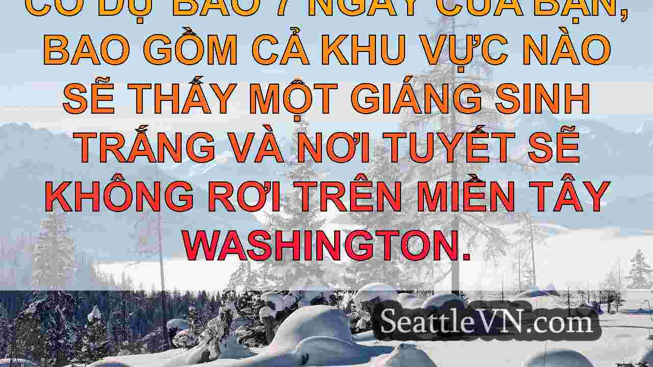 Thời tiết Seattle: Ngày Giáng sinh