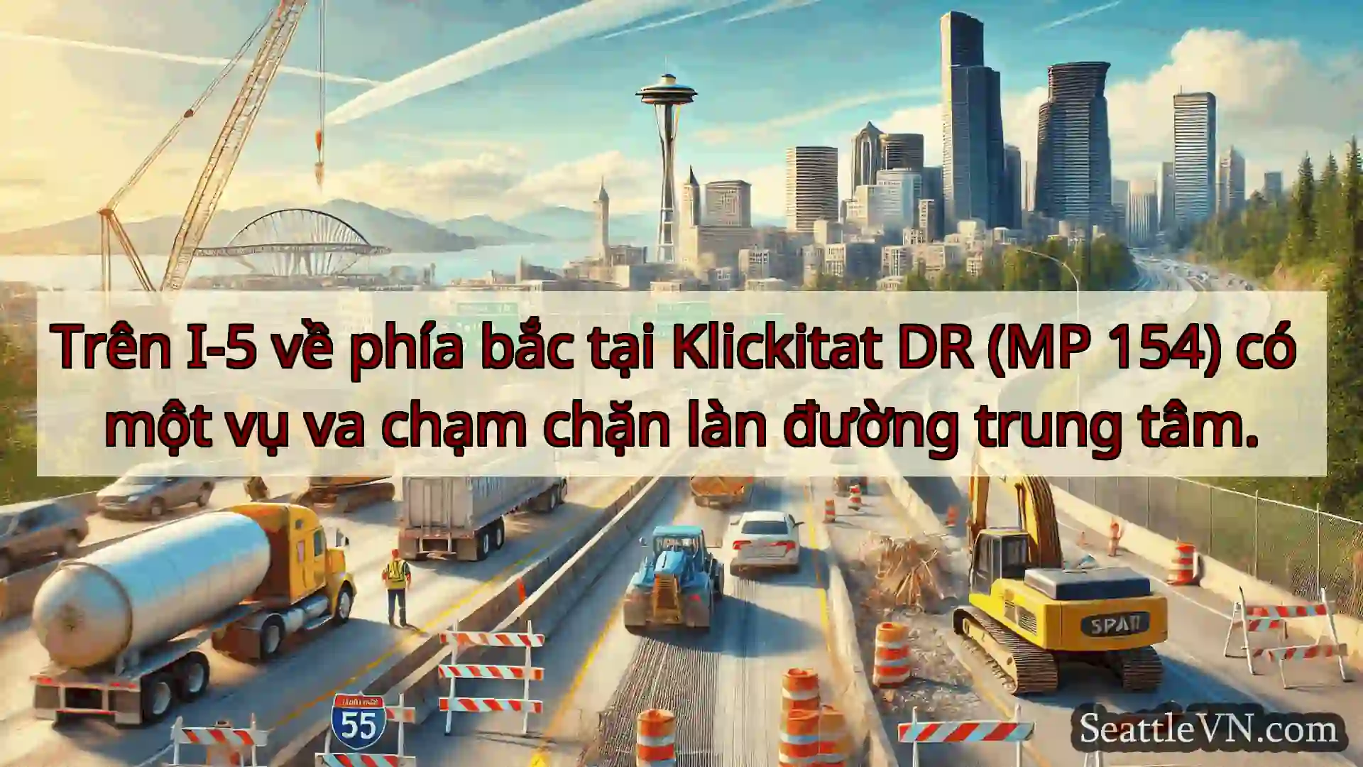 Tin tức Vận tải Seattle Trên I-5 về phía bắc tại Klickitat