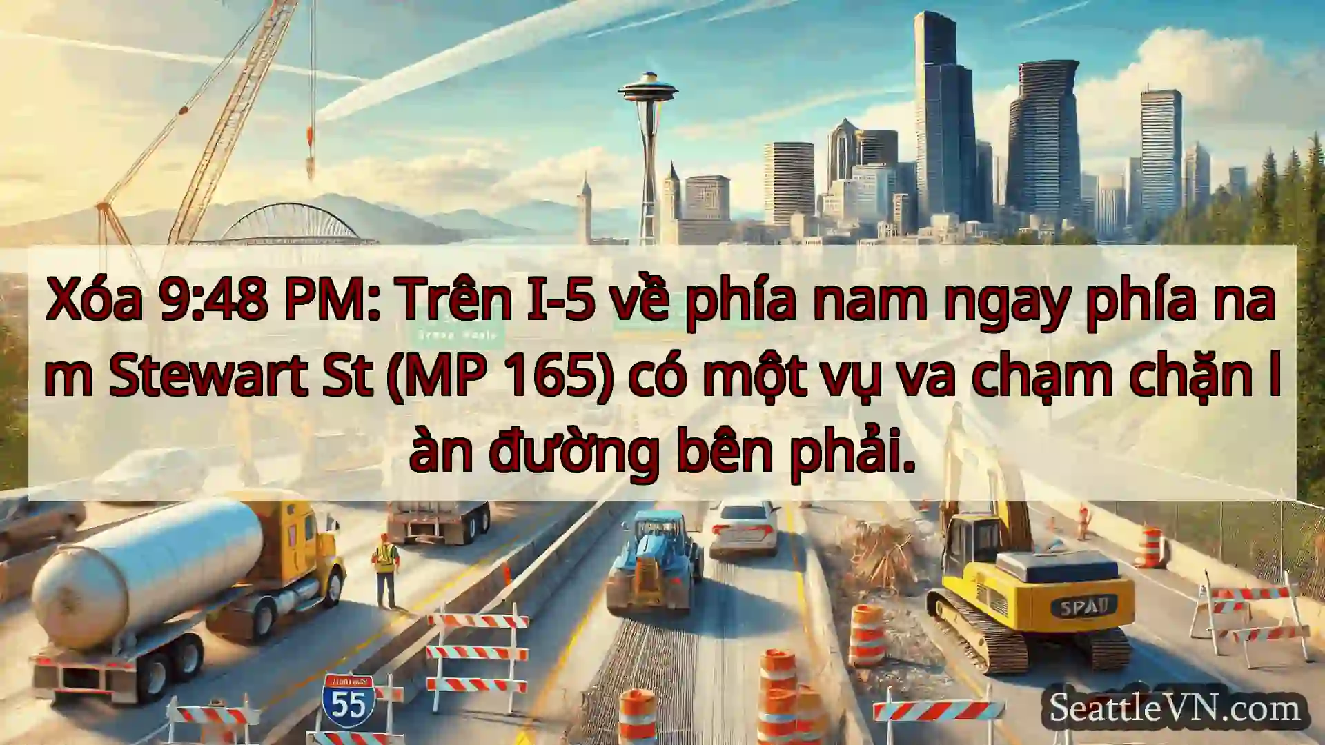 Tin tức Vận tải Seattle Xóa 9:48 PM: Trên I-5 về phía nam