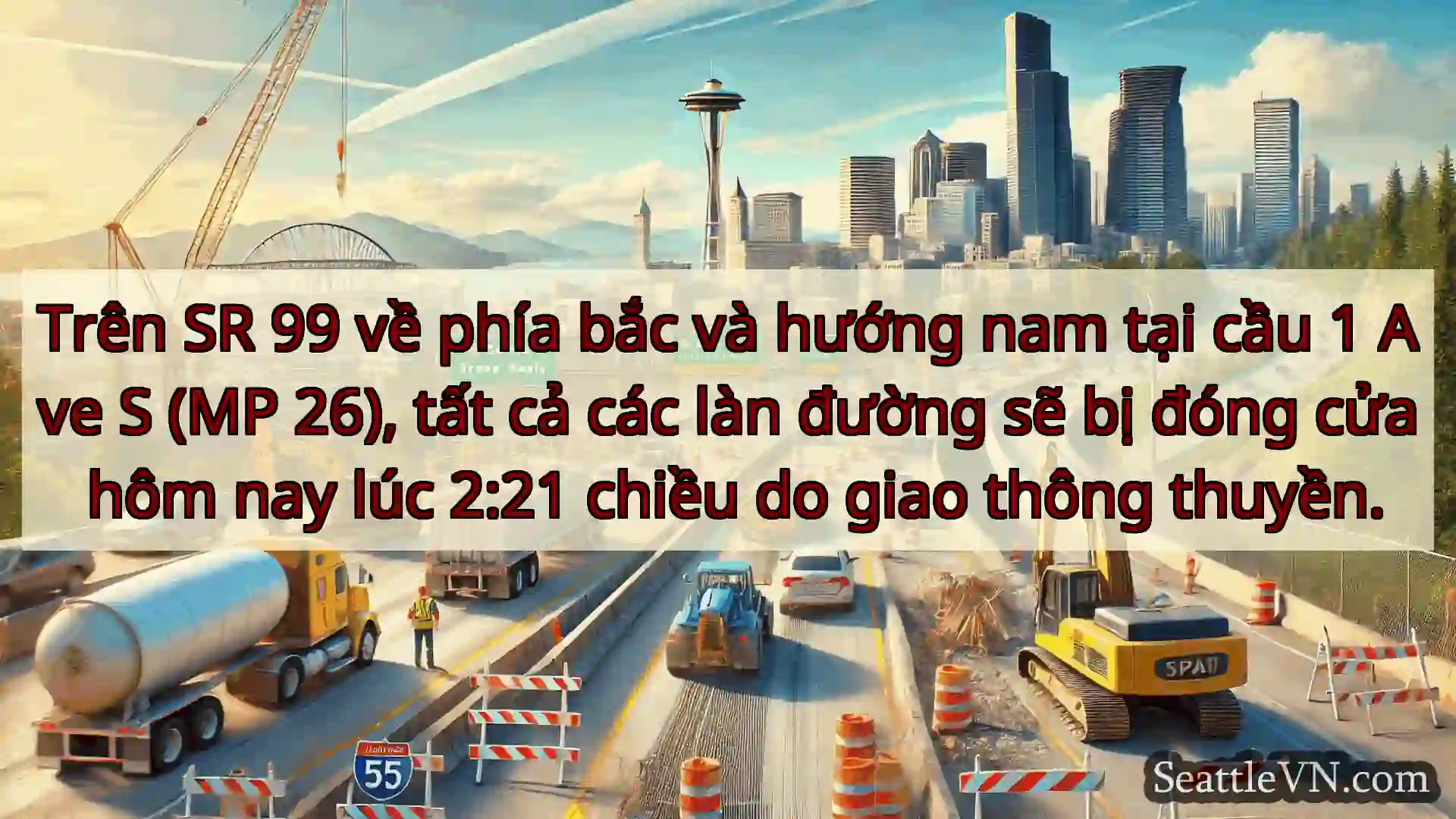 Tin tức Vận tải Seattle Trên SR 99 về phía bắc và hướng