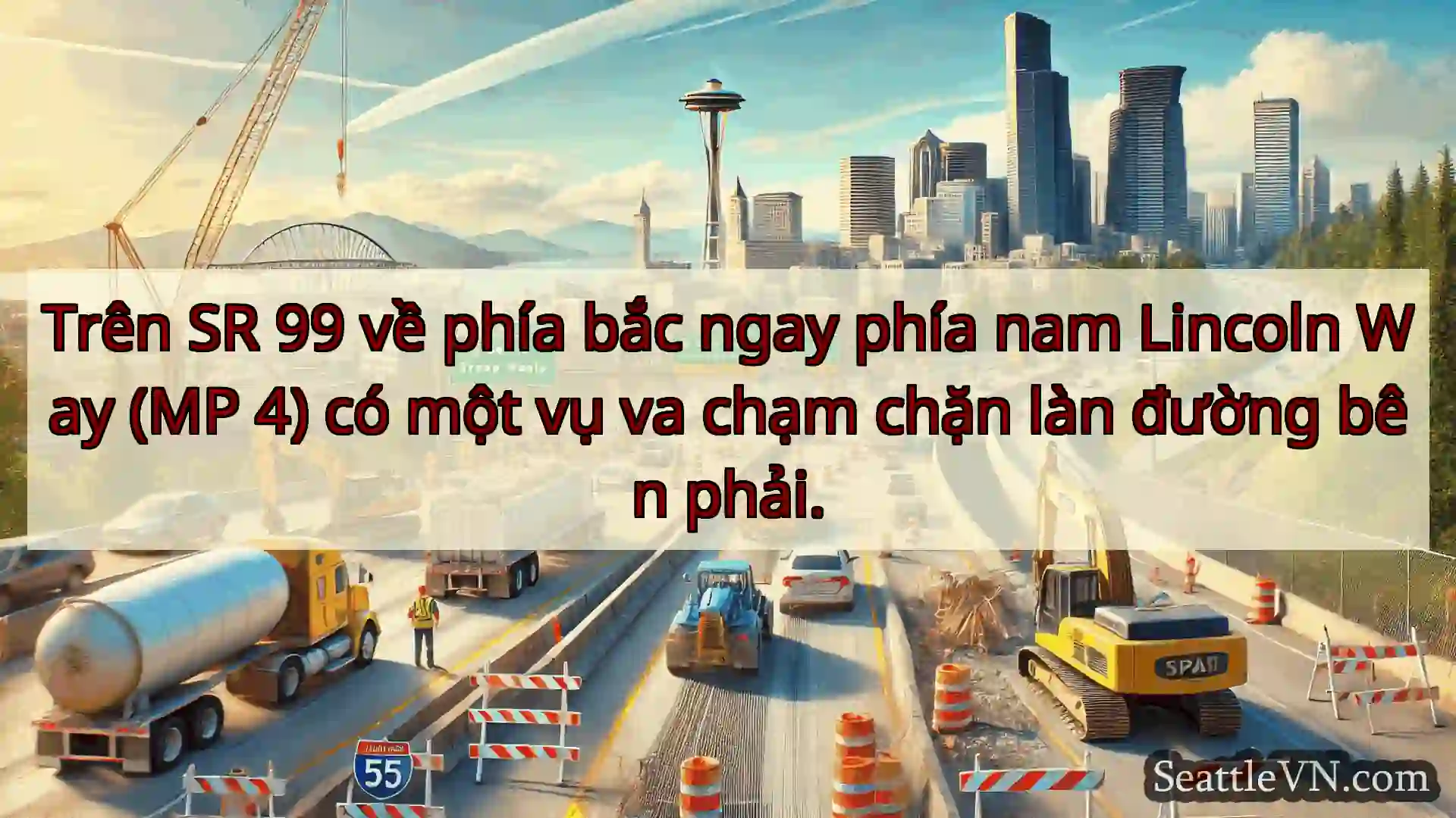 Tin tức Vận tải Seattle Trên SR 99 về phía bắc ngay phía