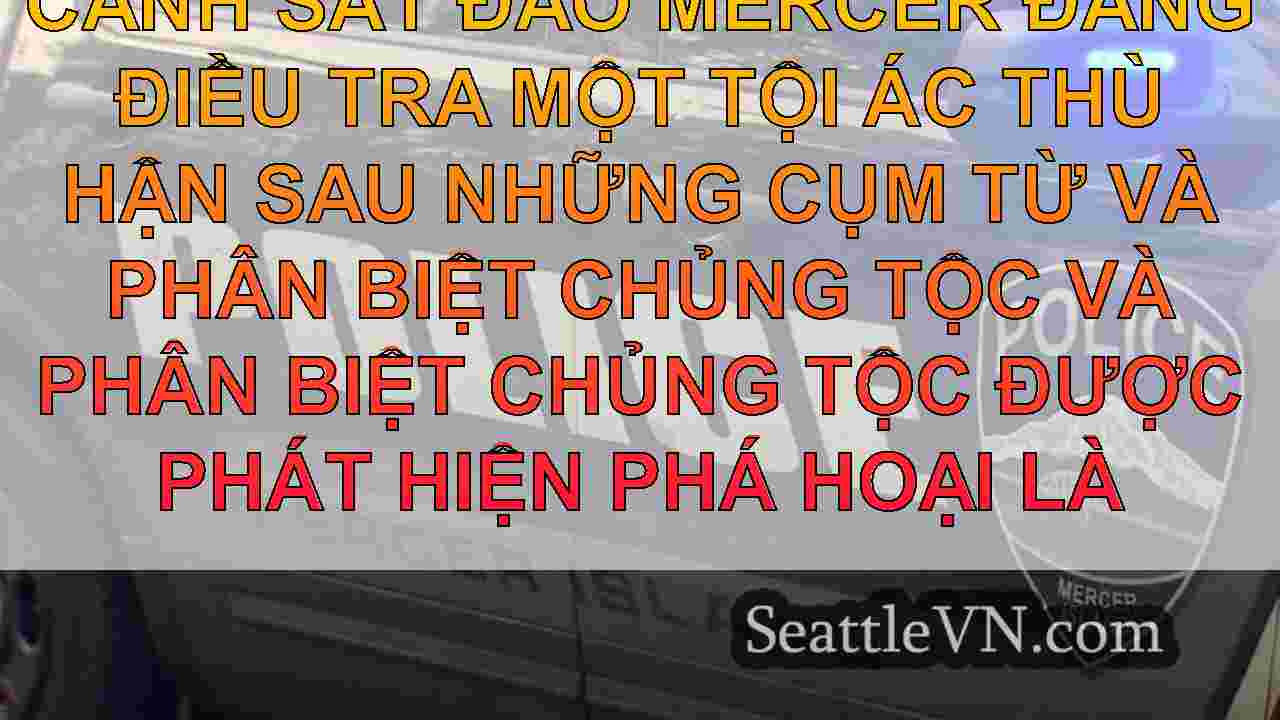 Cảnh sát Đảo Mercer điều tra tội phạm