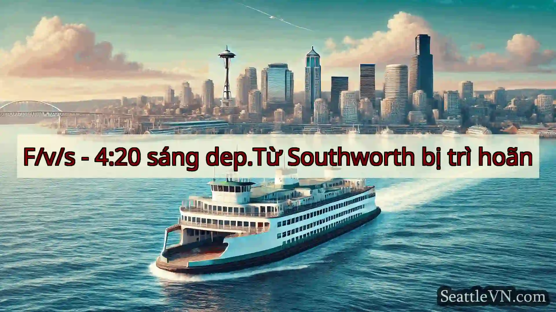 tin tức phà seattle F/v/s - 4:20 sáng dep.Từ