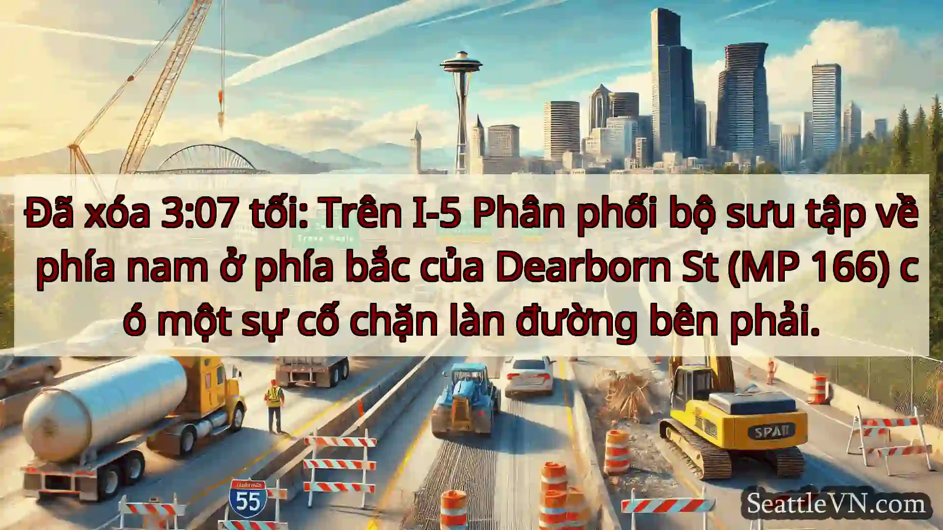 Tin tức Vận tải Seattle Đã xóa 3:07 tối: Trên I-5 Phân