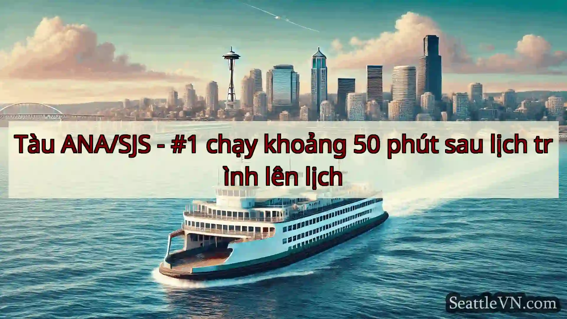 tin tức phà seattle Tàu ANA/SJS - #1 chạy khoảng 50