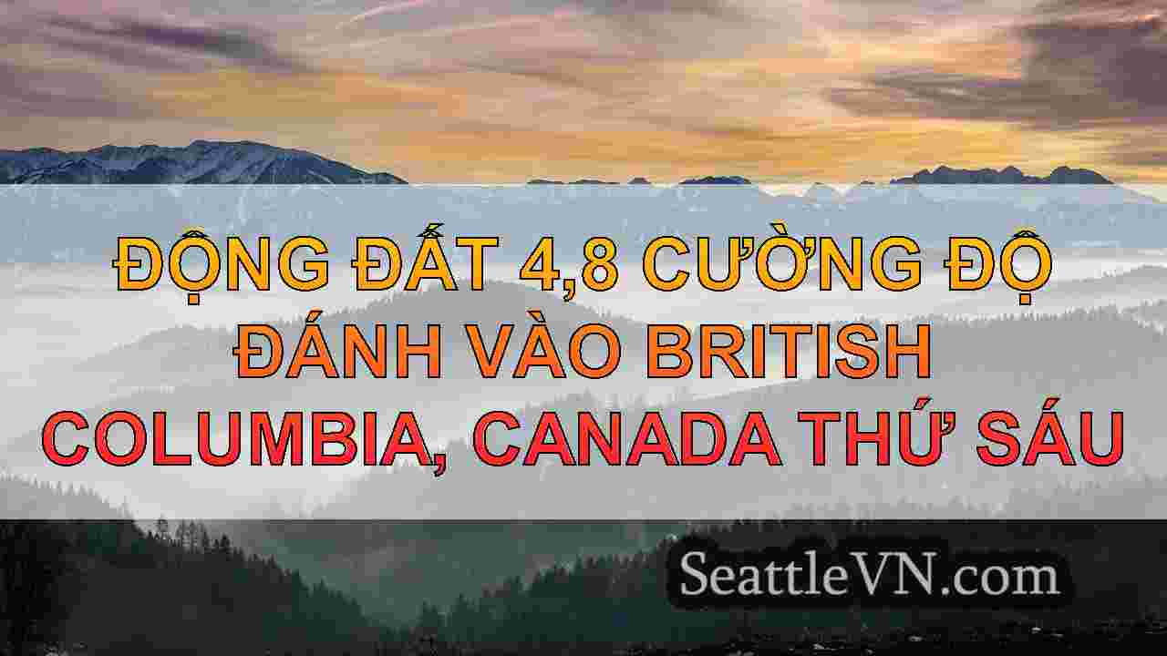 Động đất 4,8 cường độ đánh vào British